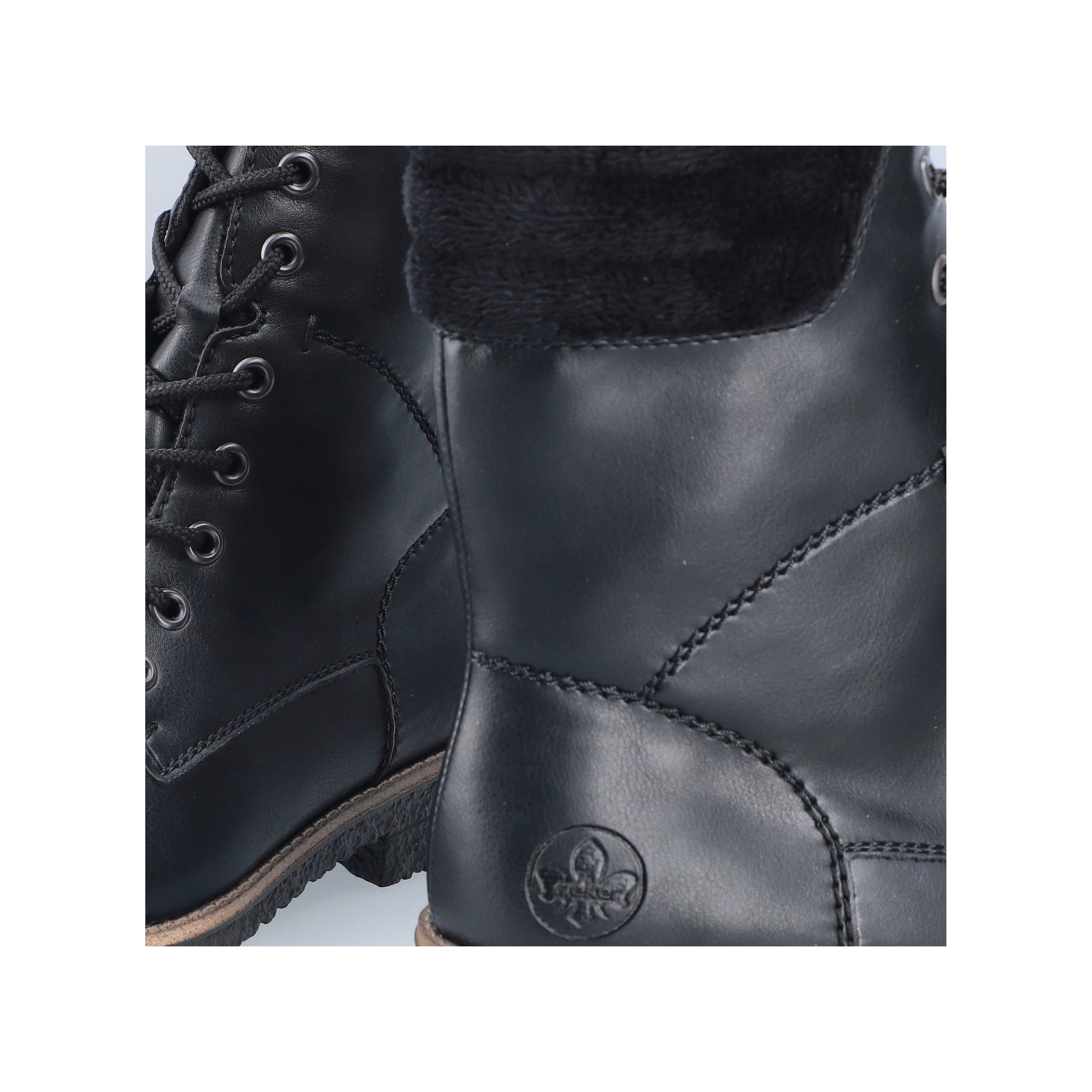 Rieker Schnürstiefelette, Schnürboots, Herbstboots mit gepolstertem Schaftrand