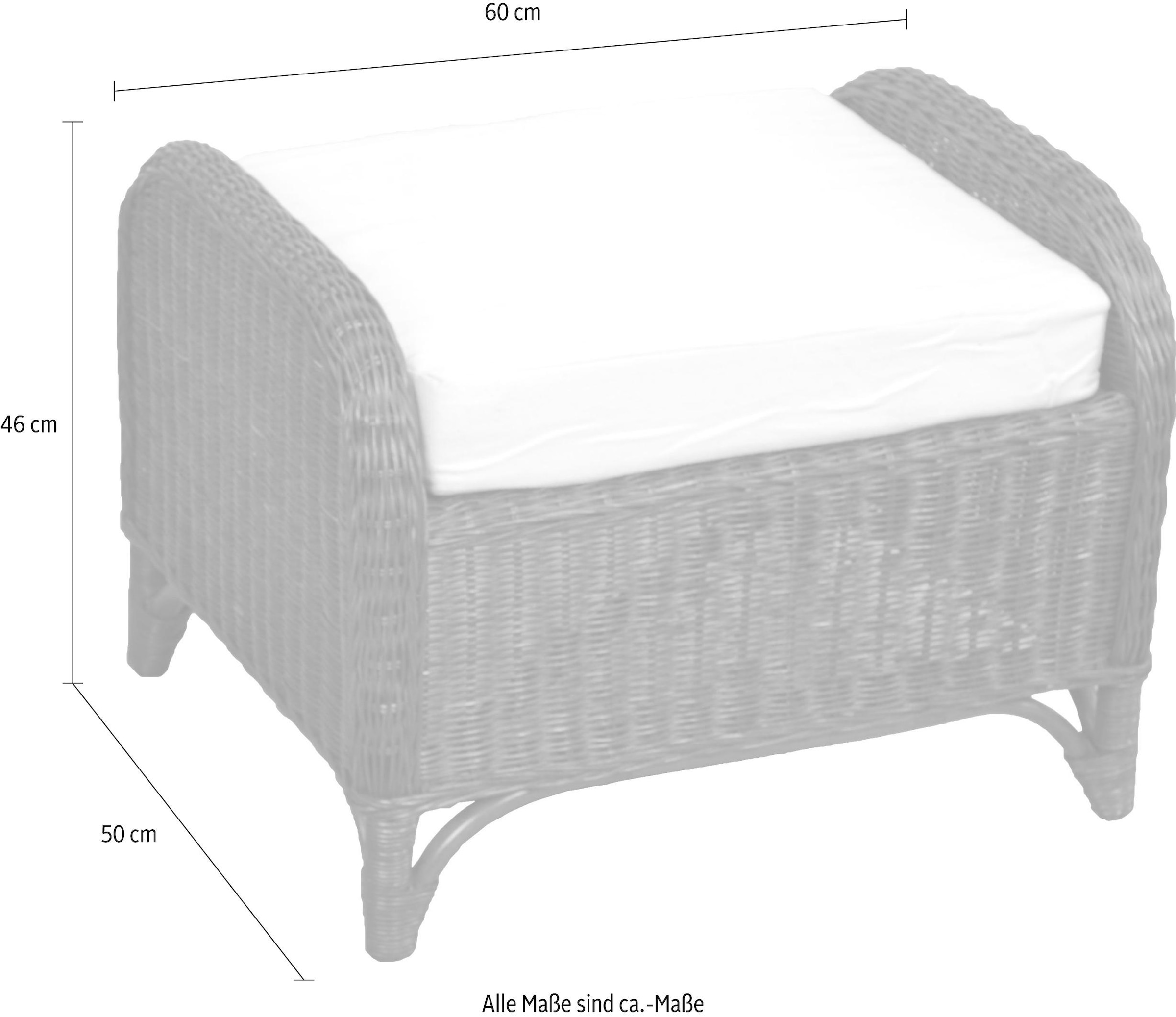 Home affaire Sitzhocker »Frieda«, mit Kissenauflage