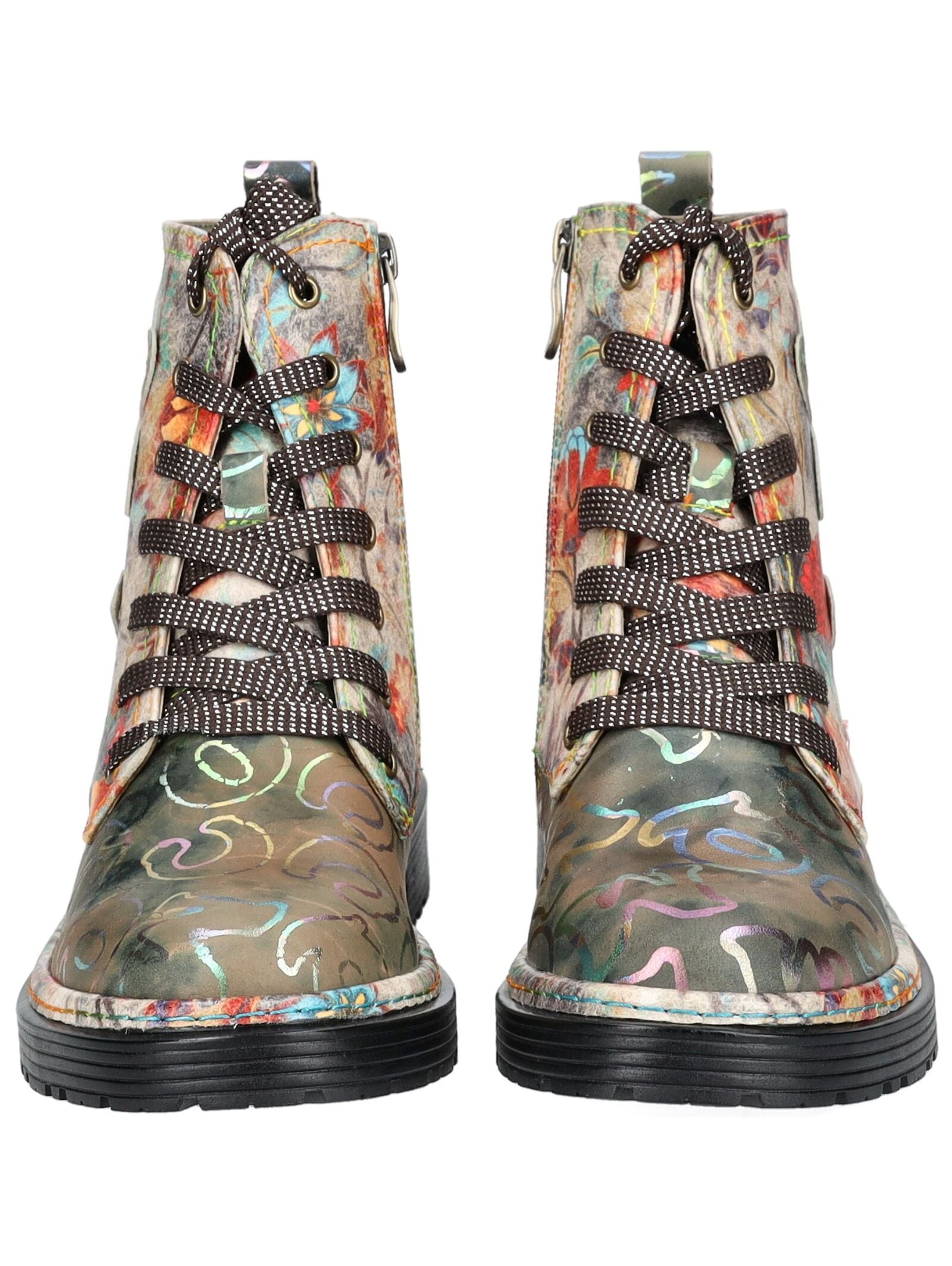 LAURA VITA Schnürstiefelette »LAURA VITA Stiefelette Leder/Textil«