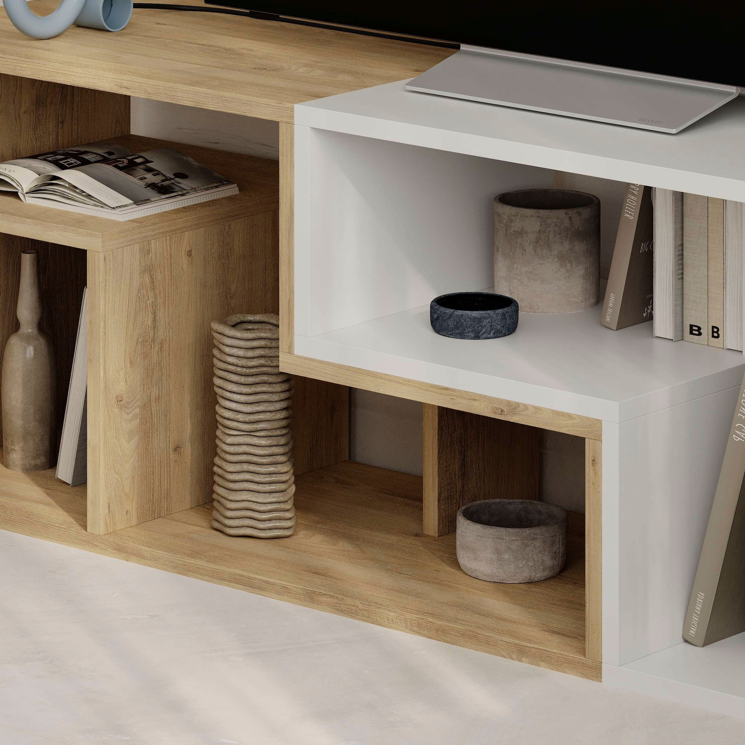 Decortie TV-Schrank »Glis TV Schrank«, (Packung), Einfache Montage,Platzsparend