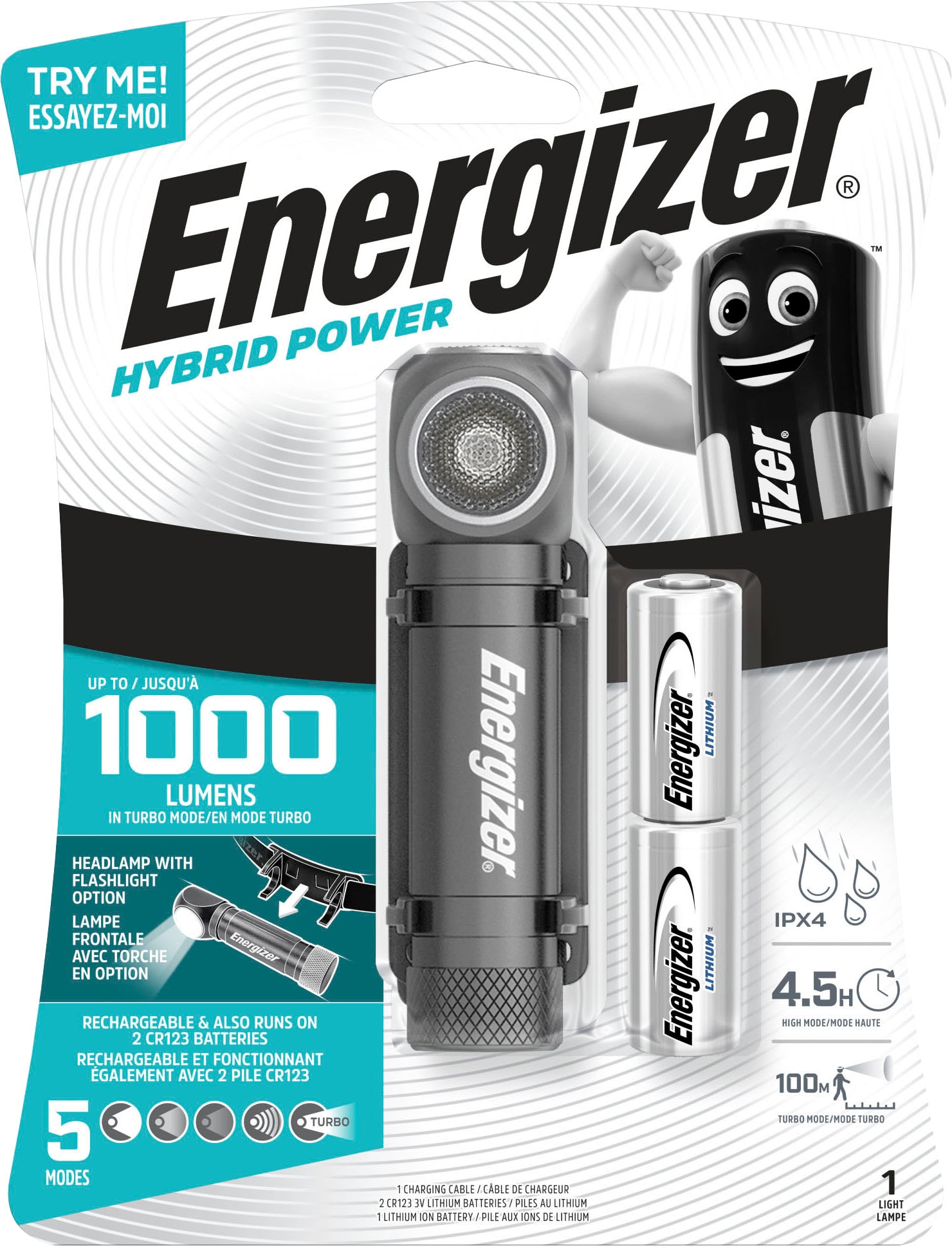 1.000 BAUR Rechnung | Energizer auf Stirnlampe Hybrid Kopflampe Lumen« Powered Lumen »High