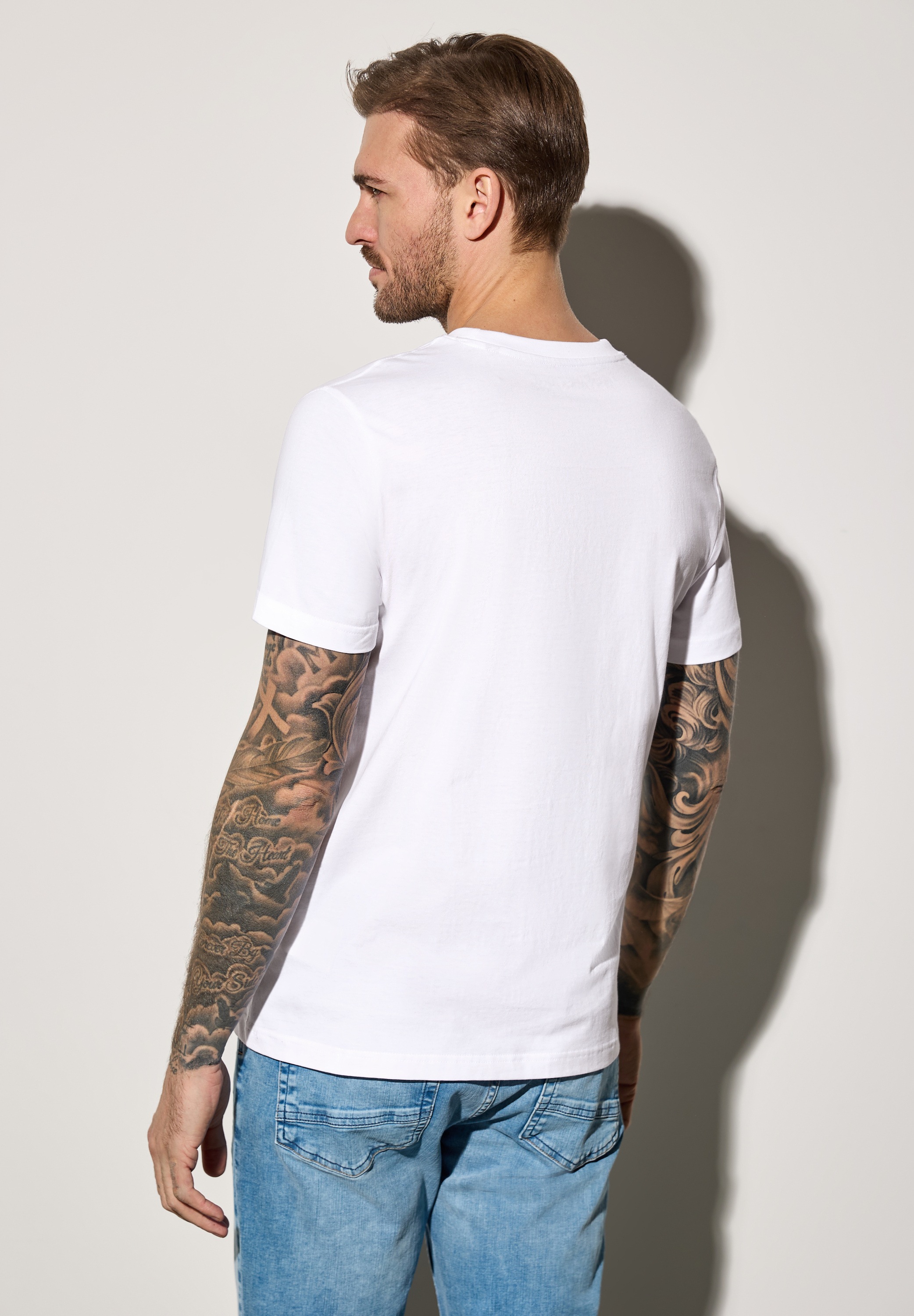 STREET ONE MEN T-Shirt, mit Rundhalsausschnitt