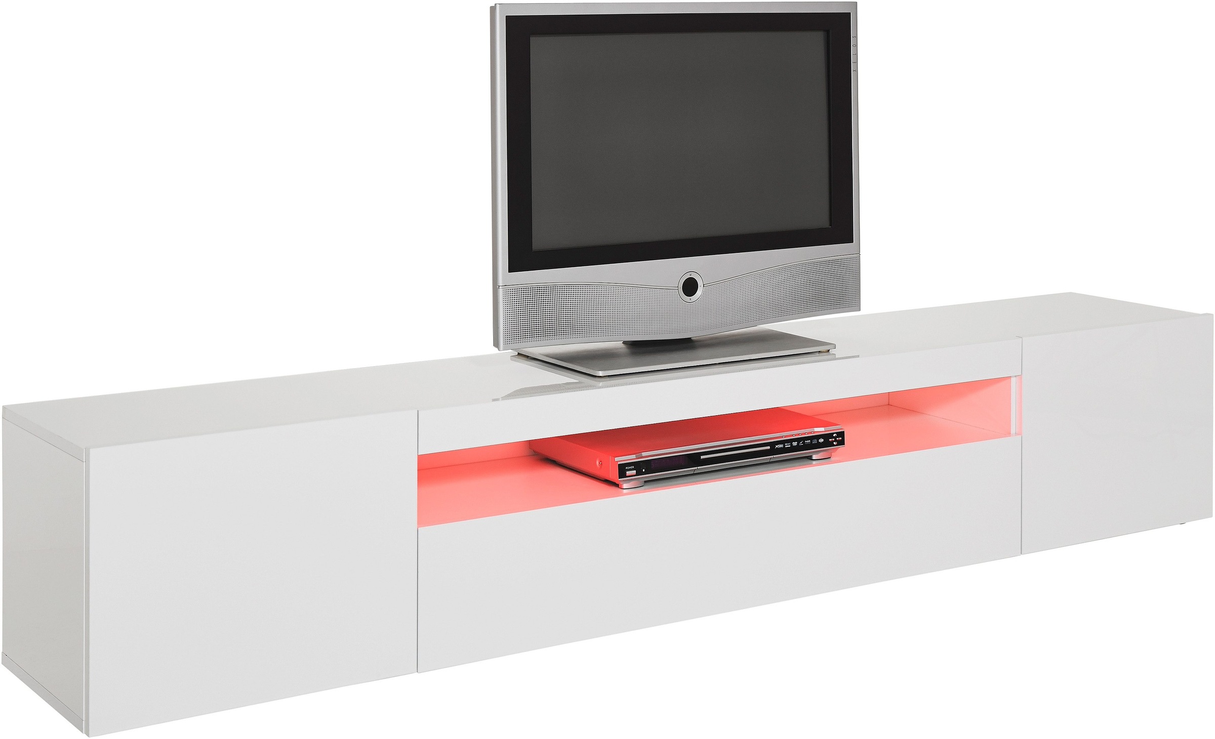 Home Affaire Weiß Hochglanz Lowboard "Egypt" Breite 200 Cm von Baur