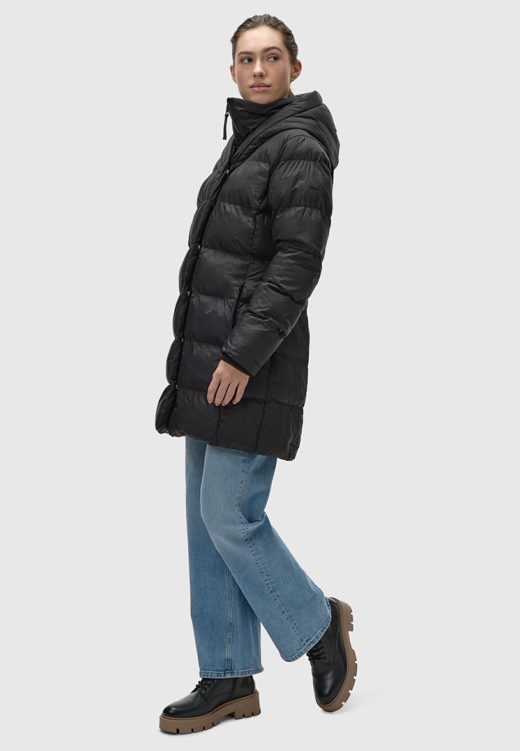Ragwear Kurzmantel »Niara«, stylischer, gesteppter Wintermantel mit gefütterter Kapuze