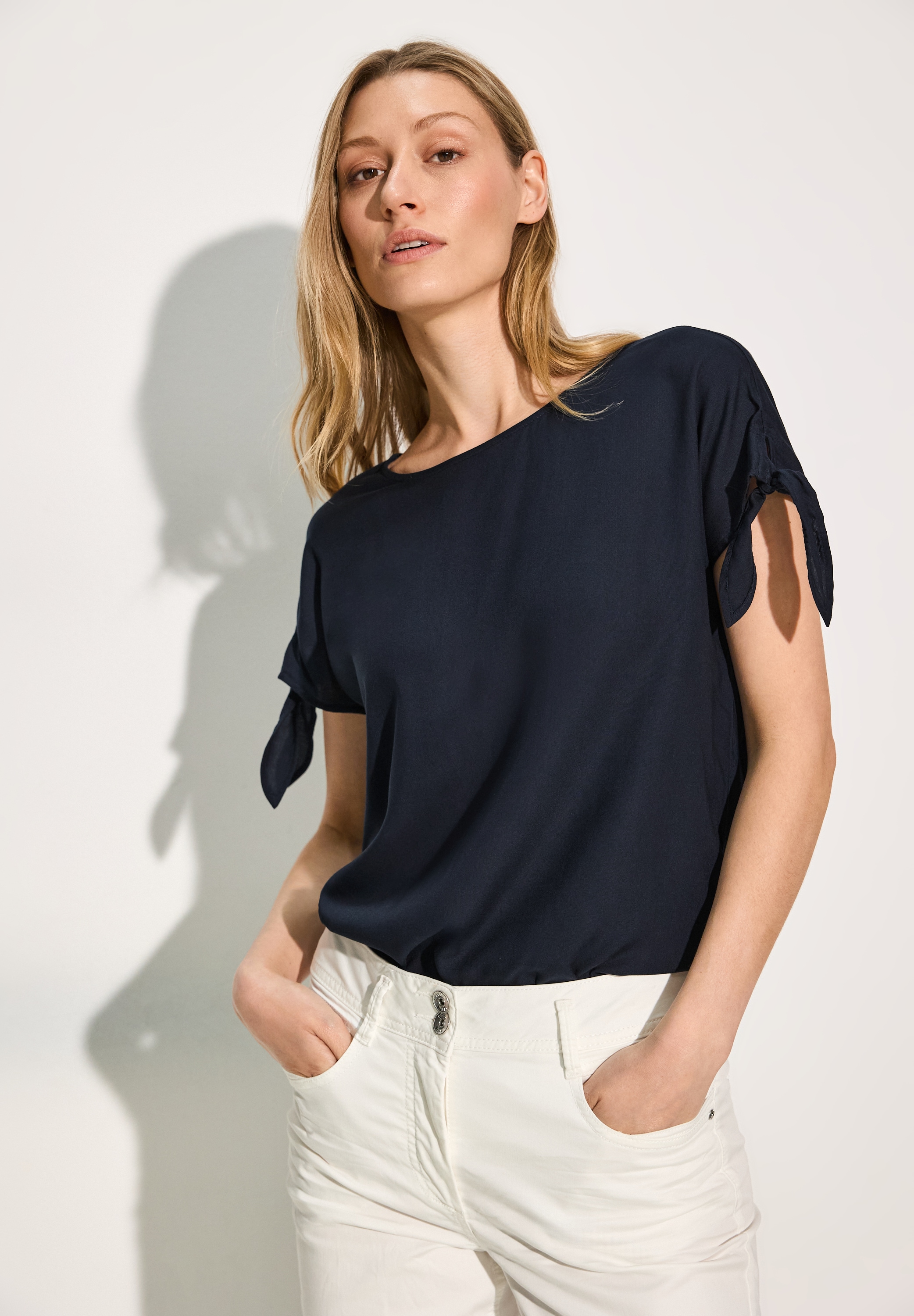 Cecil Shirtbluse su Knoten-Detail