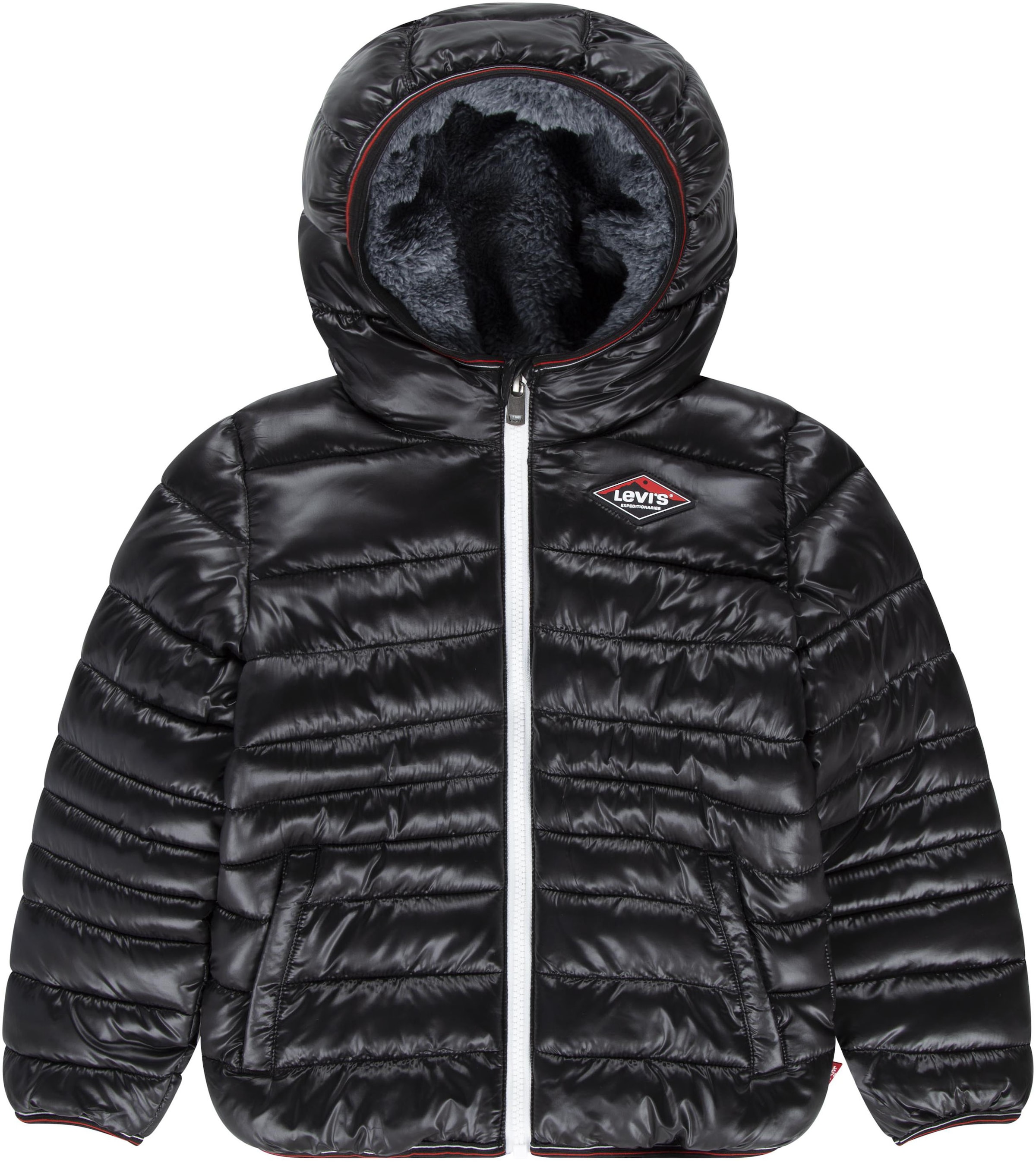 Steppjacke »SHERPA LINED MDWT PUFFER JACKET«, mit Kapuze, for Boys mit Kapuze