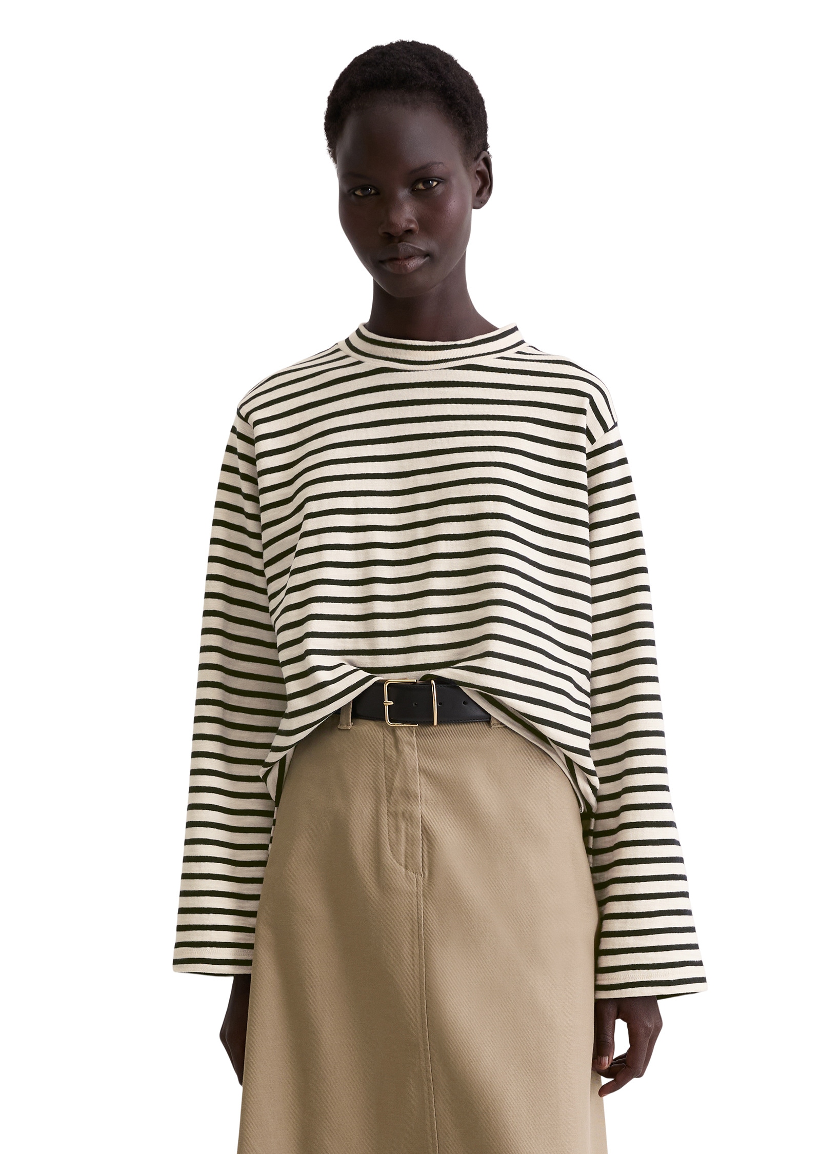 Marc OPolo Langarmshirt "aus garngefärbtem Heavy-Slub-Jersey" günstig online kaufen