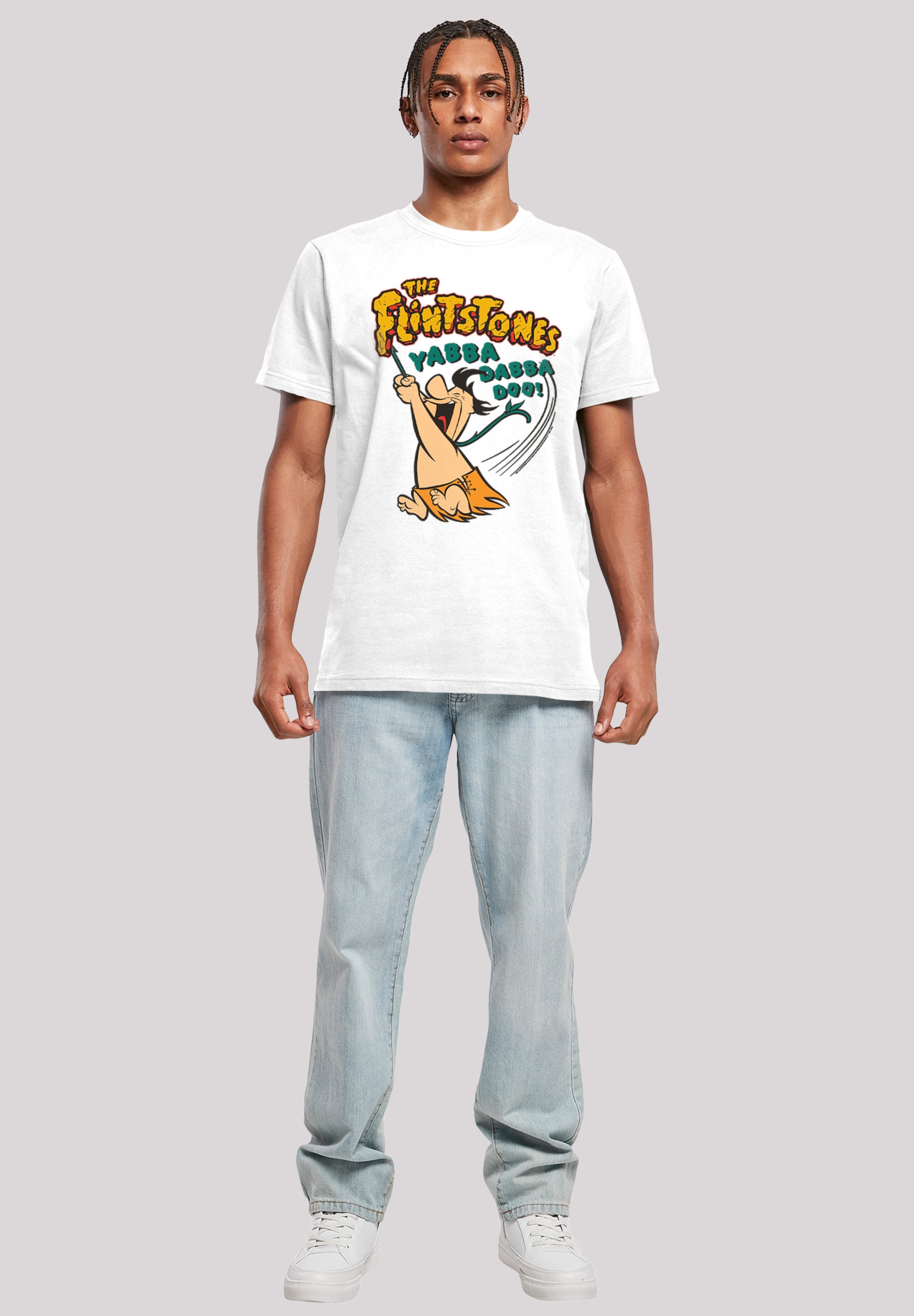 F4NT4STIC T-Shirt »Die Familie Feuerstein Fred Yabba Dabba Doo«, Herren,Premium Merch,Regular-Fit,Basic,Bedruckt