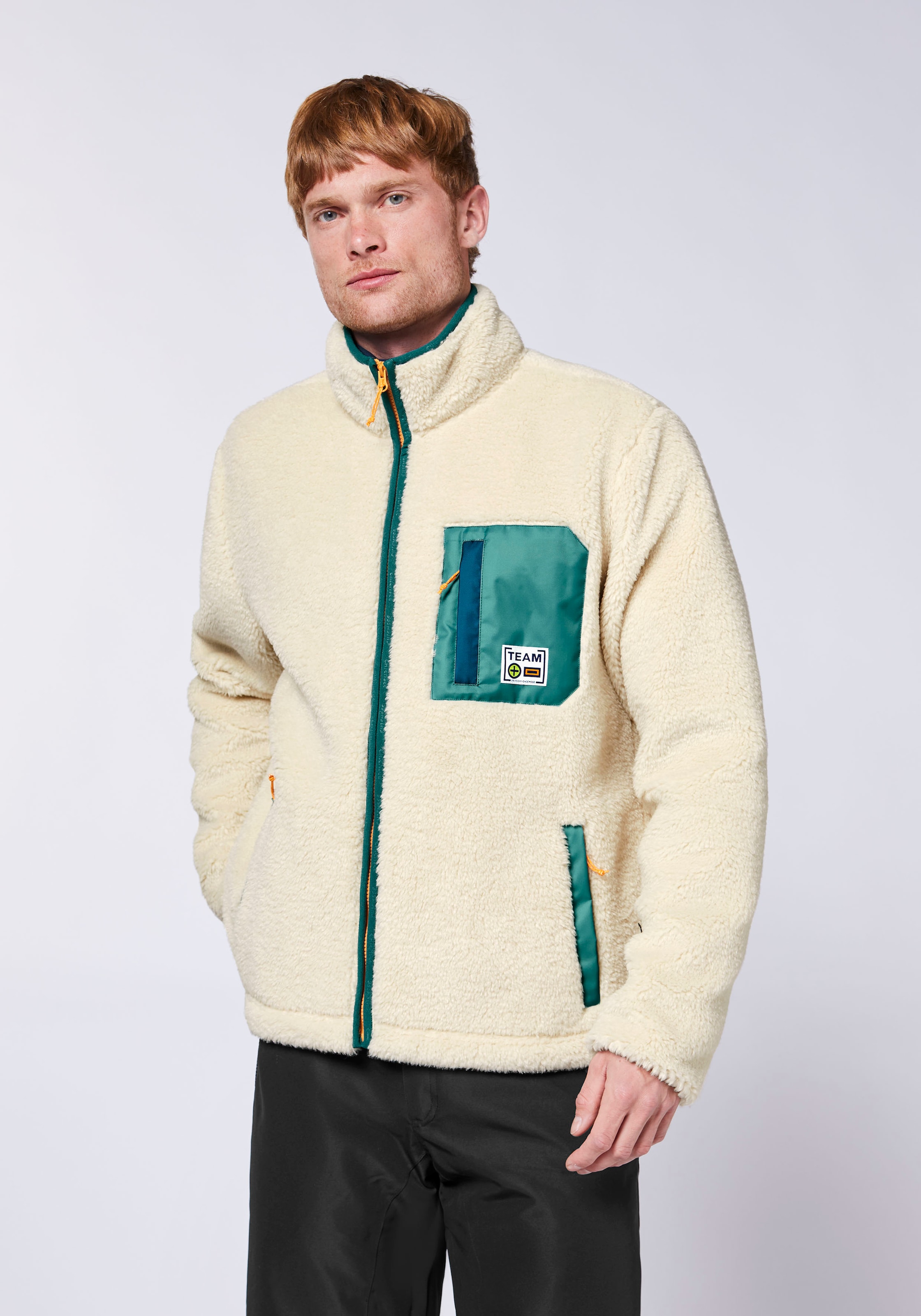 Chiemsee Fleecejacke ohne Kapuze - aus extra weichem Sherpa Fleece