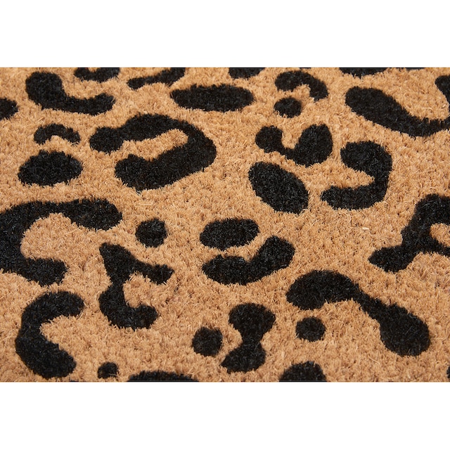 HANSE Home Fußmatte »Mix Mats Kokos Leopard Look«, rechteckig, Kokos,  Schmutzfangmatte, Outdoor, Rutschfest, Innen, Kokosmatte, Flur | BAUR