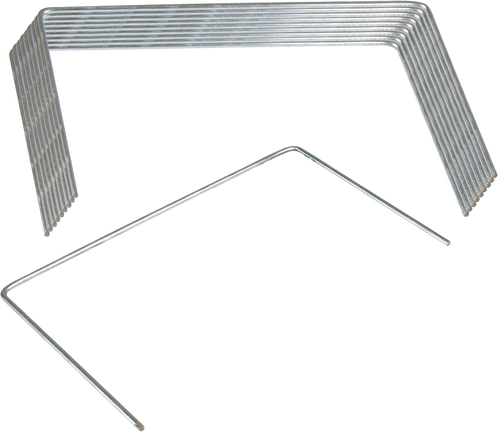 Windhager Gartenvlies "Befestigungshering aus Metall, wiederverwendbar, 10 Stk." Packung, 10 Stk. tlg. Bodenanker für Folien, Vlies, erhältlich in 15 x 25 cm