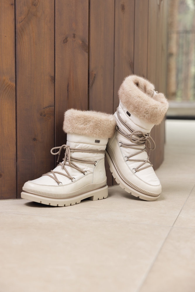 Remonte Winterboots, Blockabsatz, Winterstiefelette mit wasserabweisender TEX-Membran