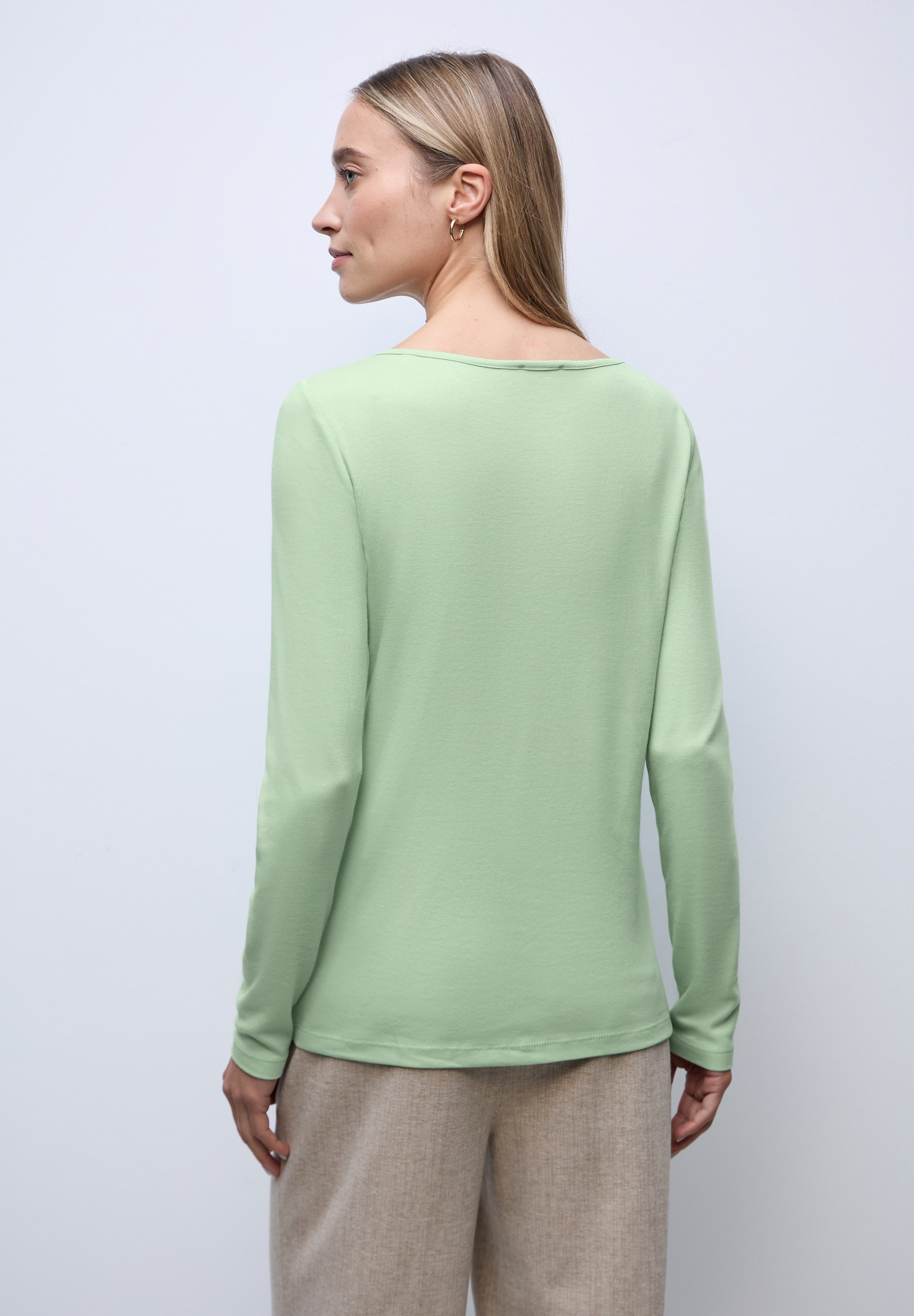 STREET ONE Langarmshirt im soften Baumwoll-Mix günstig online kaufen