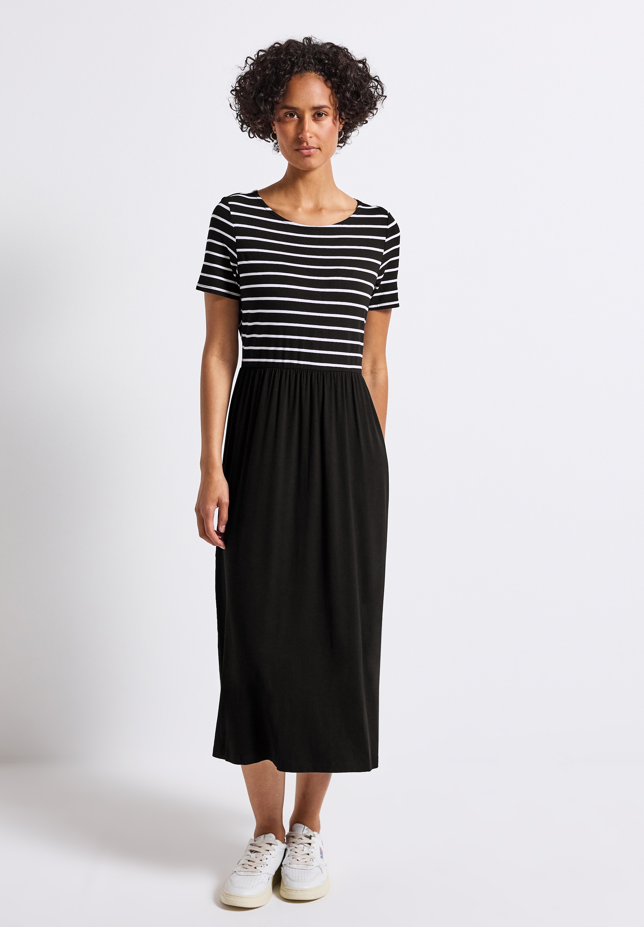STREET ONE Midikleid Ohne Taschen mit Rundhalsausschnitt günstig online kaufen