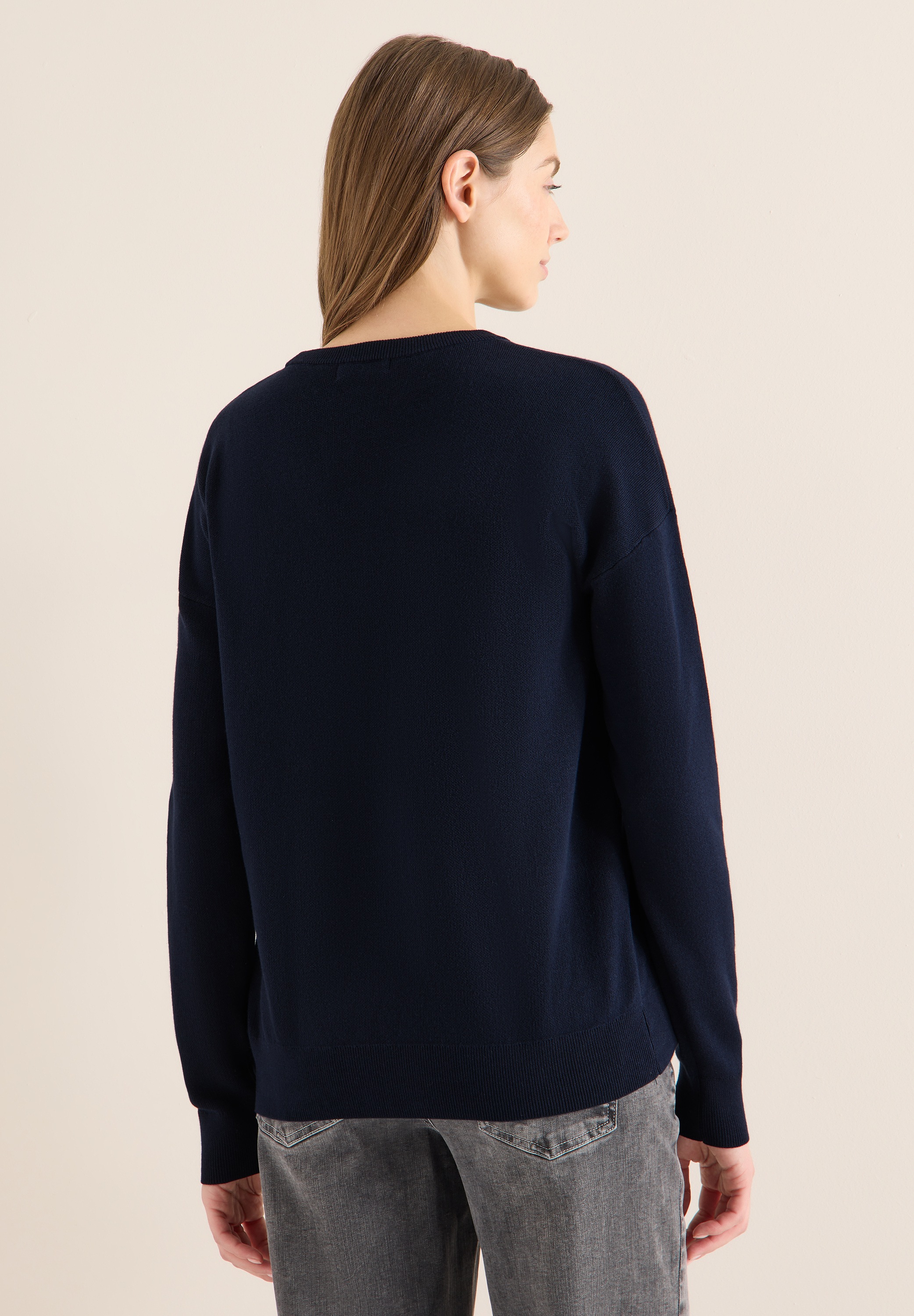 Cecil Strickpullover aus reiner Baumwolle günstig online kaufen