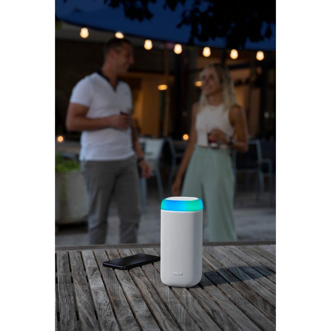 Hama Bluetooth-Lautsprecher »Bluetooth Box LED 30 W Xtra Bass 360ᵒ Sound, wasserdicht nach IPX 4«