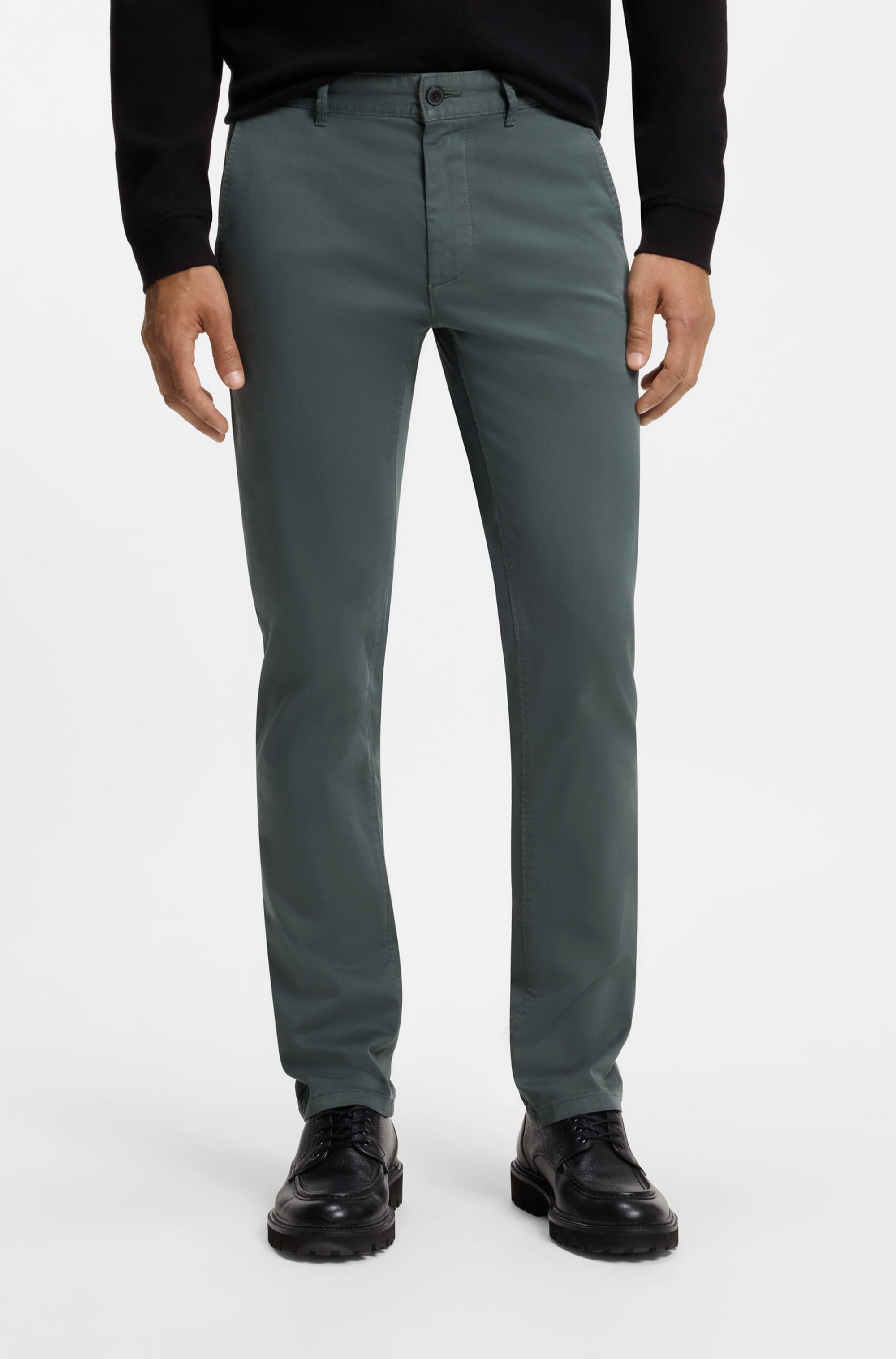 BOSS ORANGE Chinohose "Slim-fit" Aus komfortabler Stretch-Baumwolle und mit praktischen Gesäßtaschen