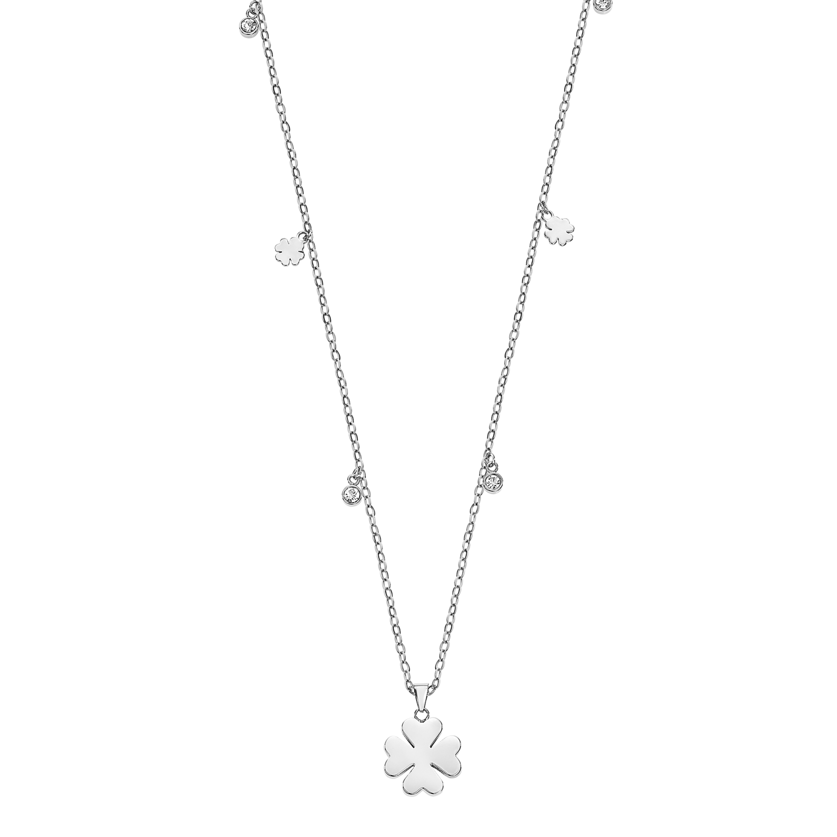 Lotus Kette mit Anhänger »Essentials - Kleeblatt« mit Glasstein