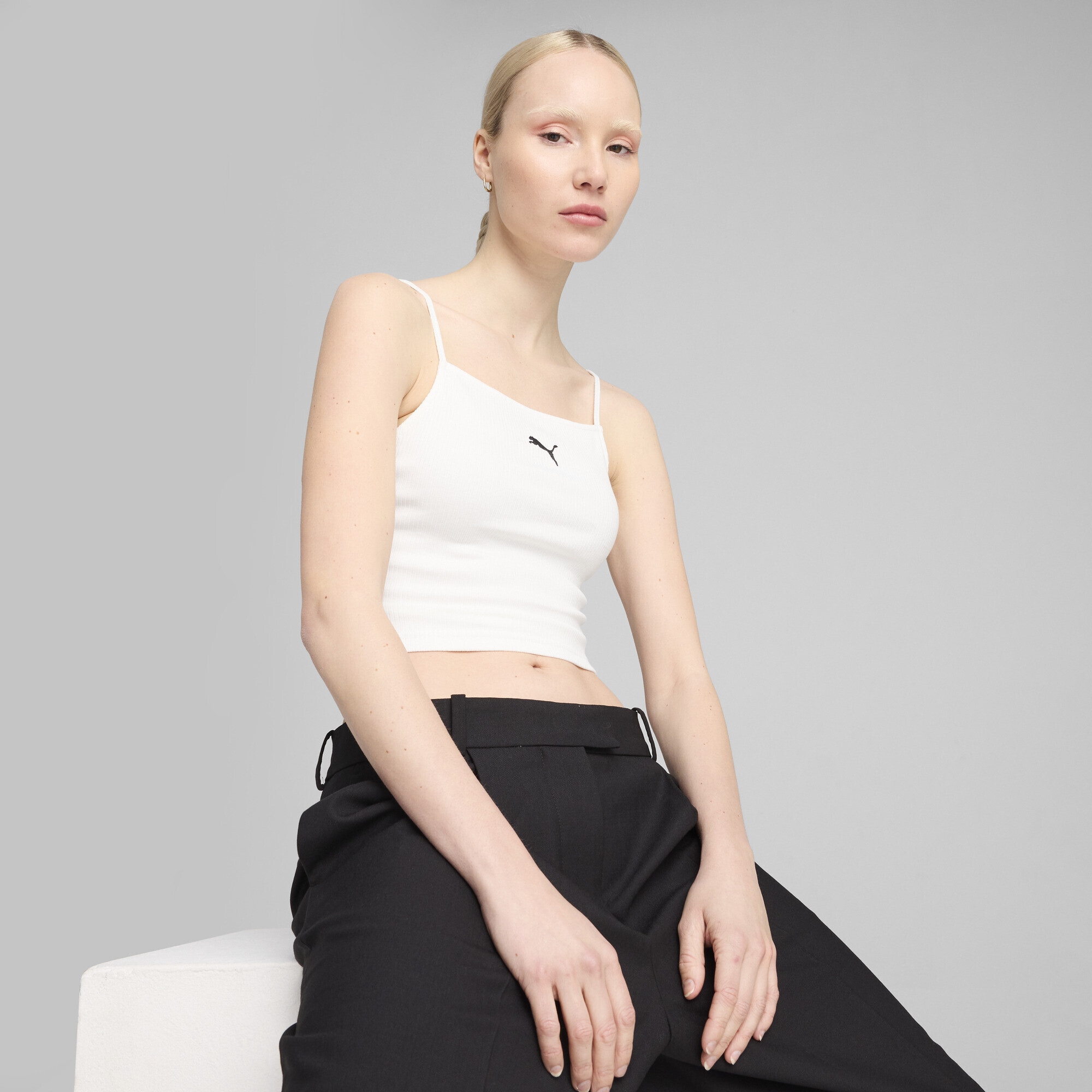 PUMA Tanktop »WARDROBE ESS Geripptes Tanktop Damen«