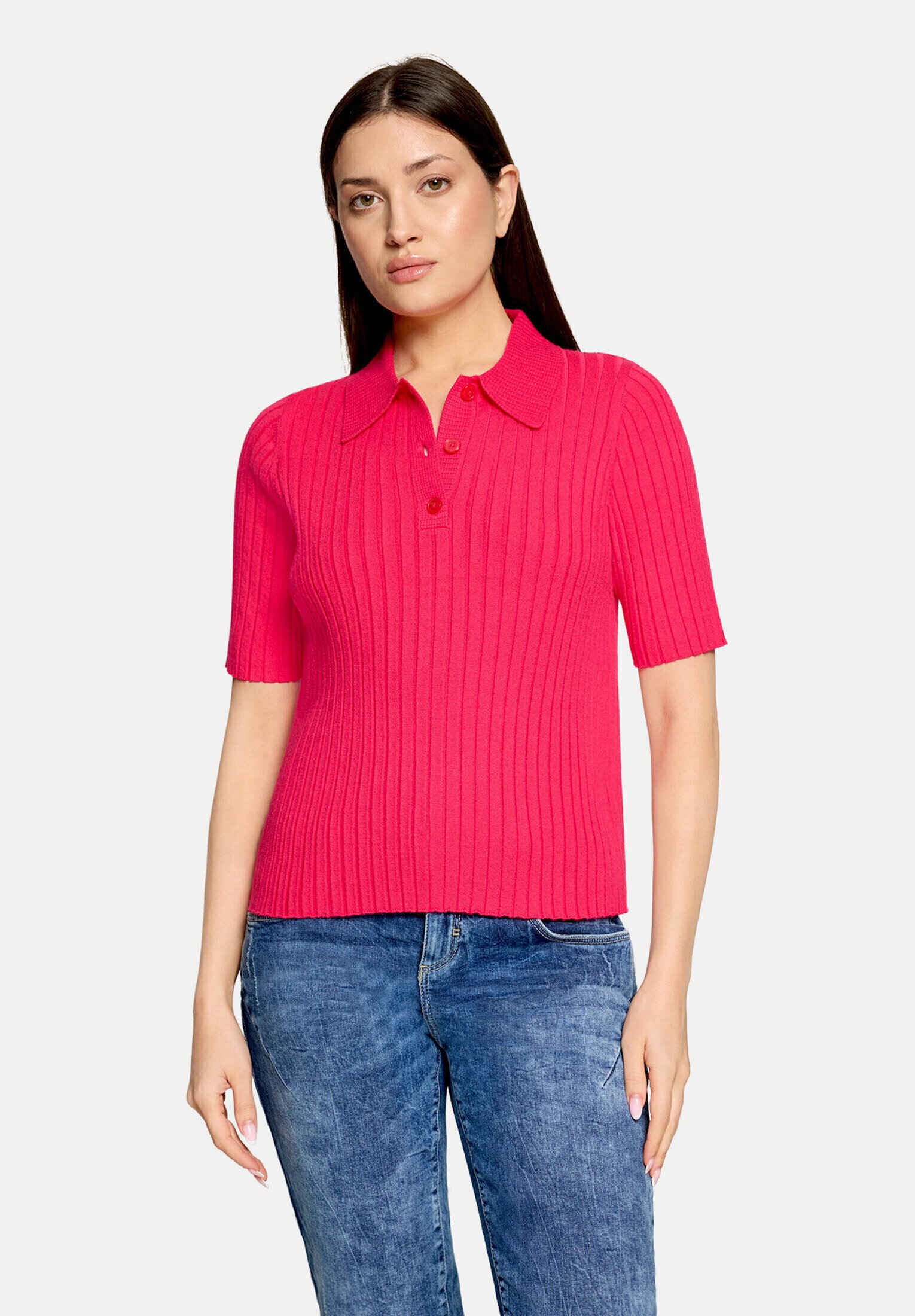 Cartoon Kurzarmshirt »Damen mit Kragen« 1 tlg.