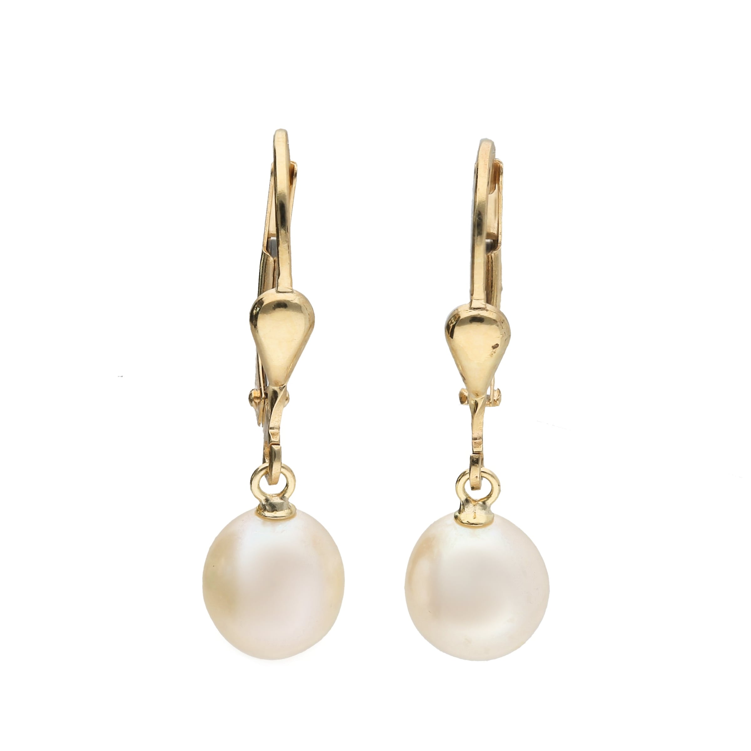 Luigi Merano Paar Ohrhänger Süßwasser-Perlen Gold Brisur 375« »mit