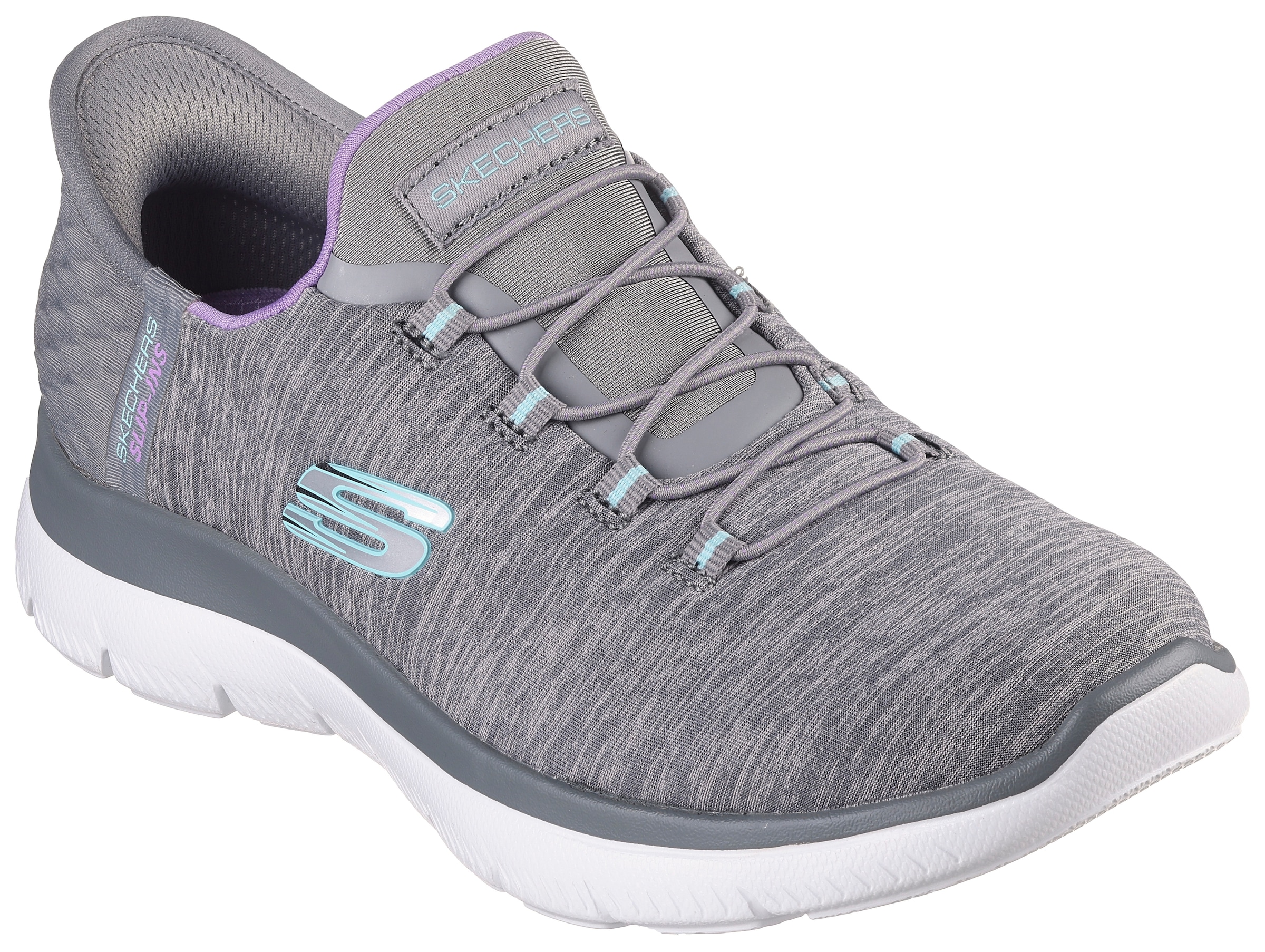 Skechers Slipper "SUMMITS DAZZLING HAZE", Slip Ins Sneaker, Freizeitschuh mit dezenten Kontrastdetails