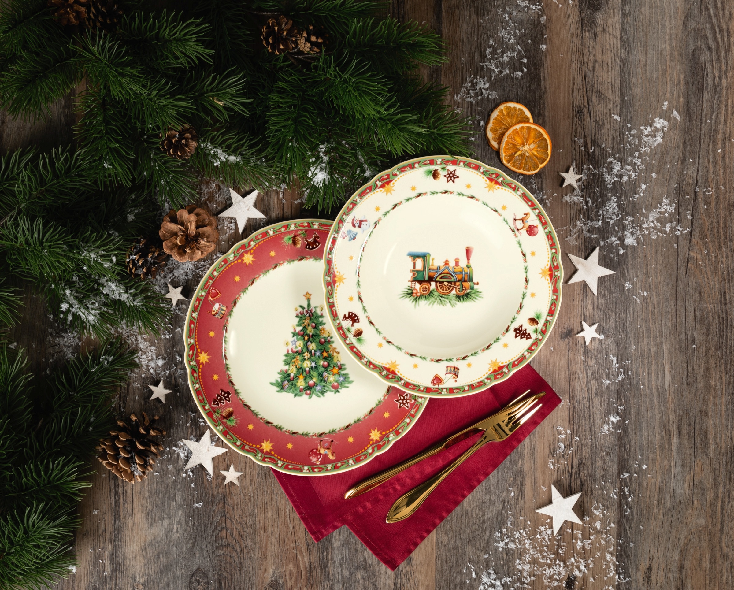 Seltmann Weiden Speiseteller »Marieluise - Weihnachtsnostalgie«, (1 St.), Teller rund 25 cm