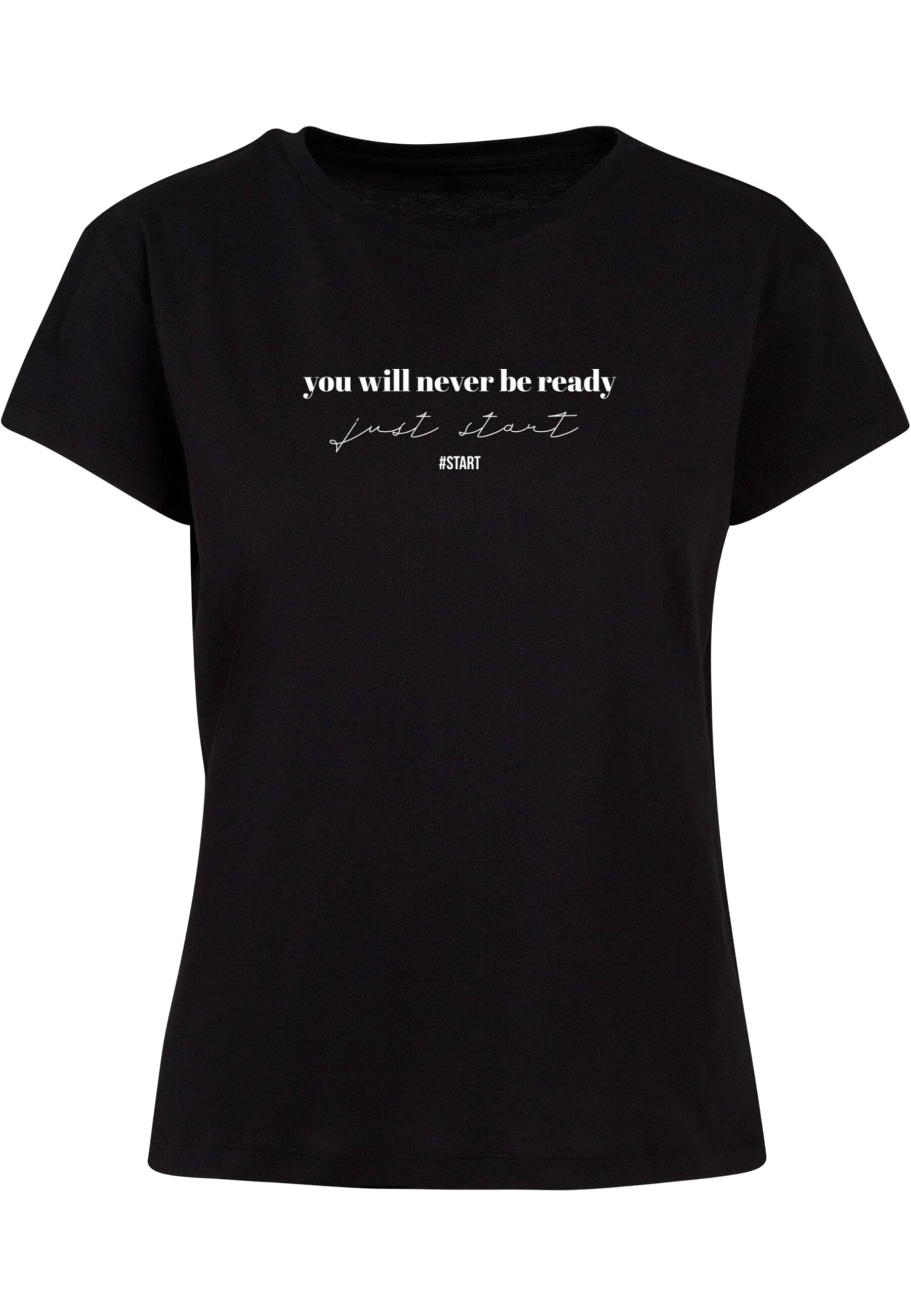 T-Shirt »Merchcode Damen Ladies Just Start Box Tee«, (1 tlg.)