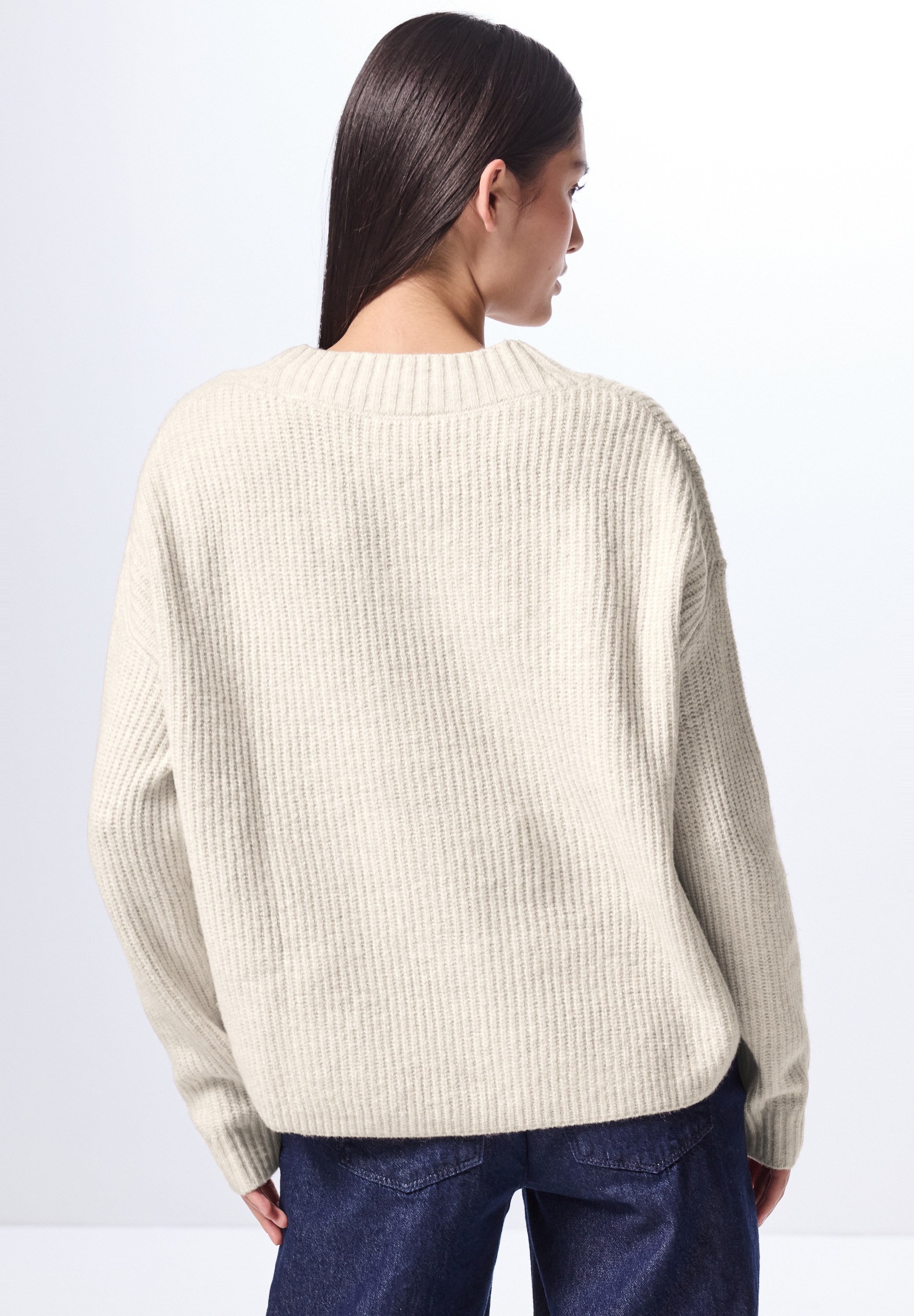 STREET ONE Strickpullover, mit V-Ausschnitt günstig online kaufen