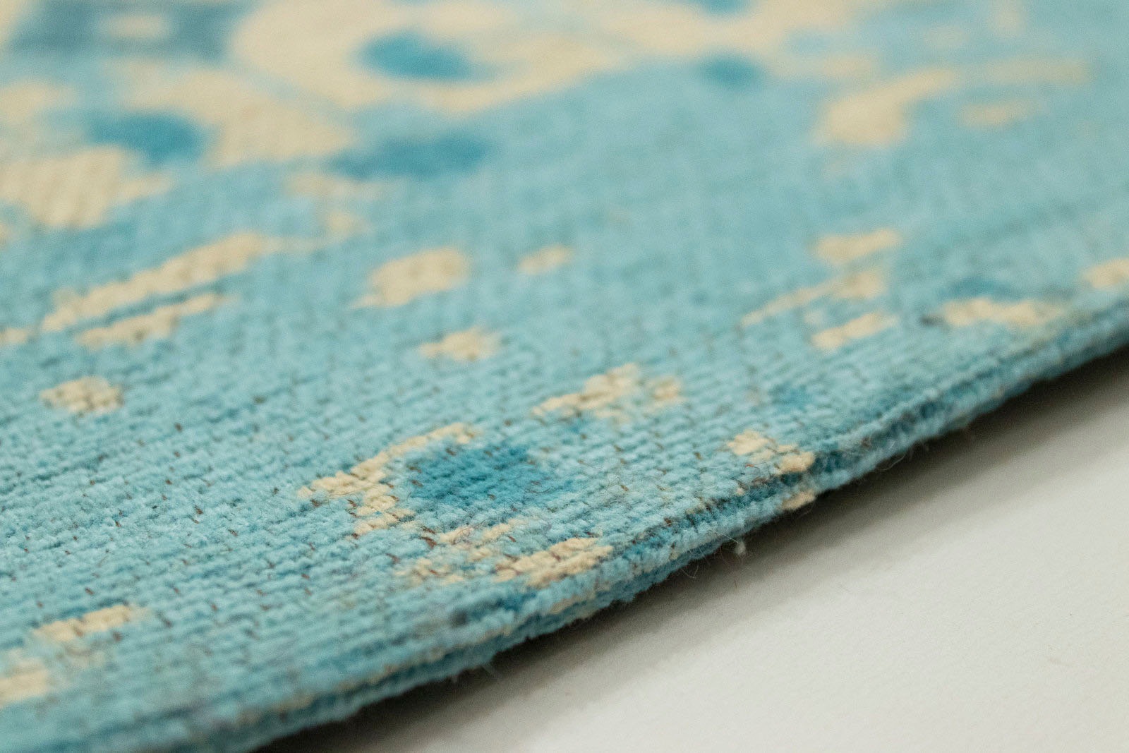 morgenland Teppich »VINTAGE LAGUNE«, rechteckig, 6 mm Höhe, Handarbeit, Shabby Chic, Wohnzimmer