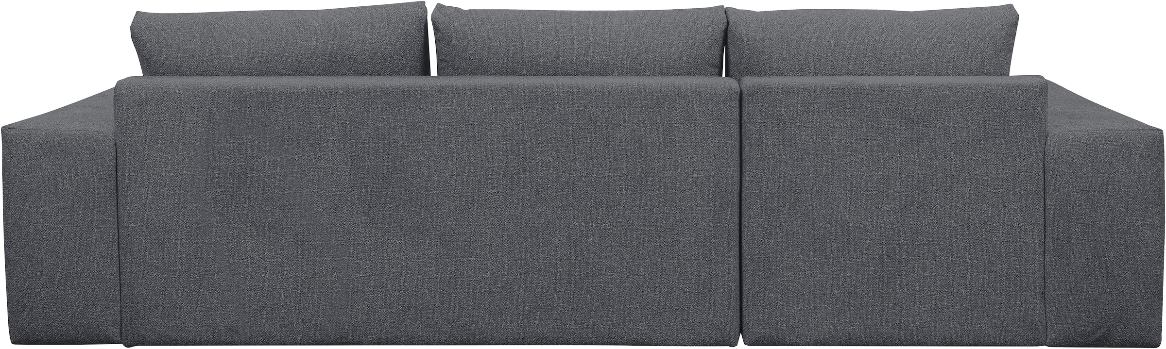 WERK2 Ecksofa »Rozzana Design Ecksofa mit hohem Komfort, zeitlos & elegant, L-Form,«, in kuschelweichen Trendstoffen Cord, Breitcord und Plüsch