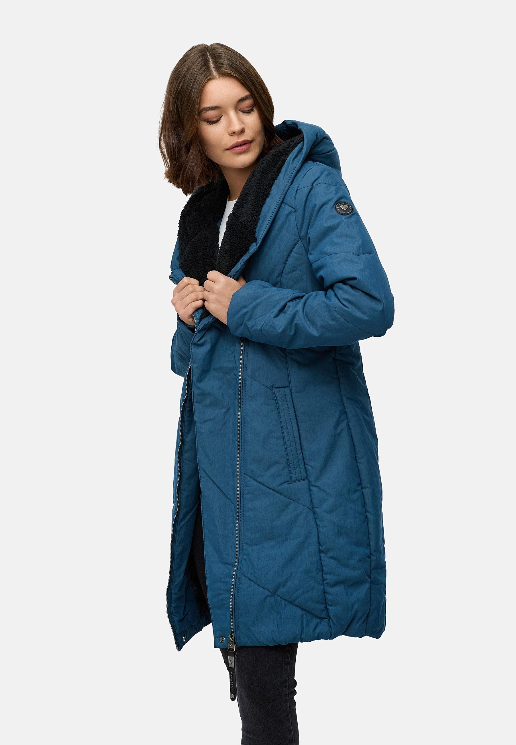 Ragwear Wintermantel »Gordon Long« gesteppter Winterparka mit asymmetrischem Kragen