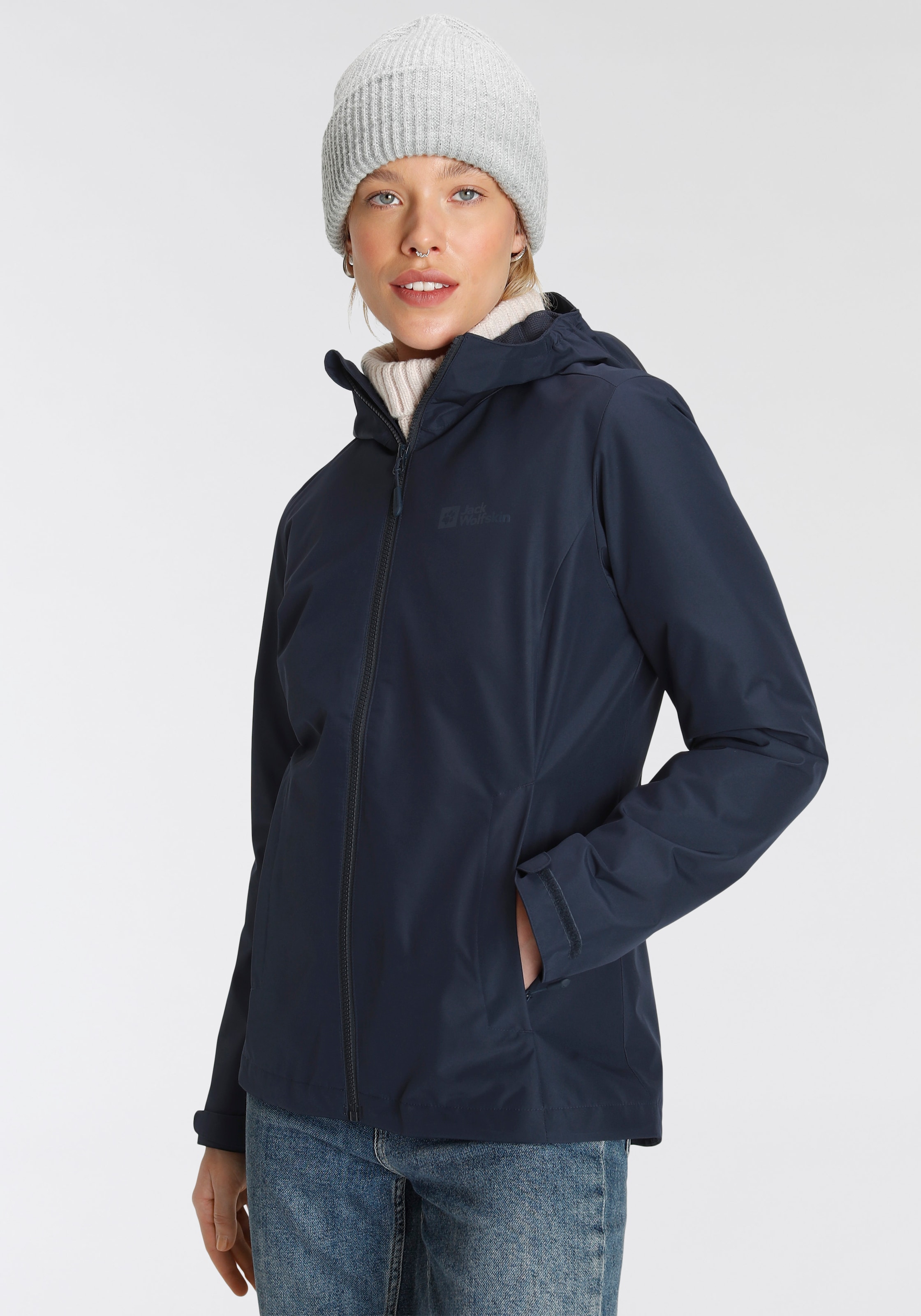 Jack Wolfskin Funktionsjacke "FARWOOD JKT W", mit Kapuze, Wärmend, winddich günstig online kaufen