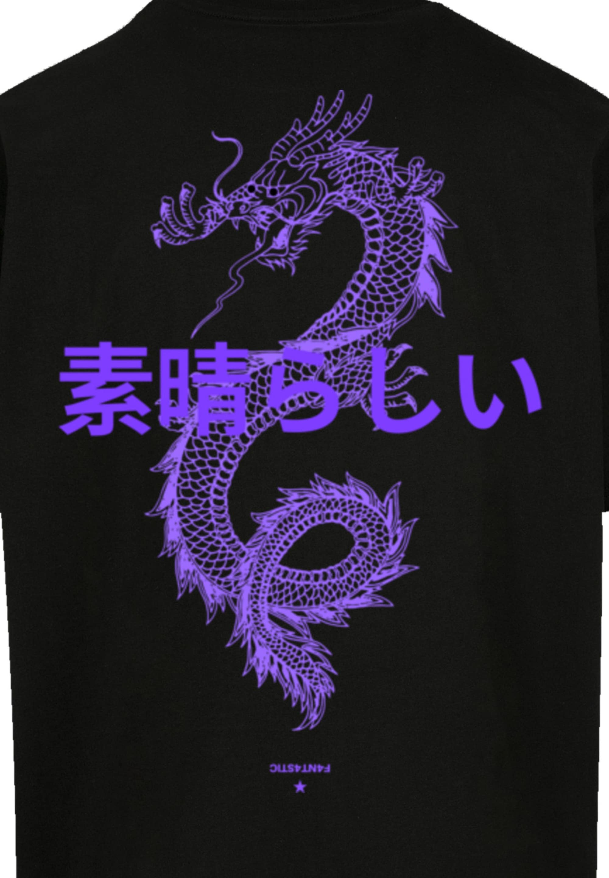 F4NT4STIC T-Shirt »PLUS SIZE Dragon Drache Japan«, Print