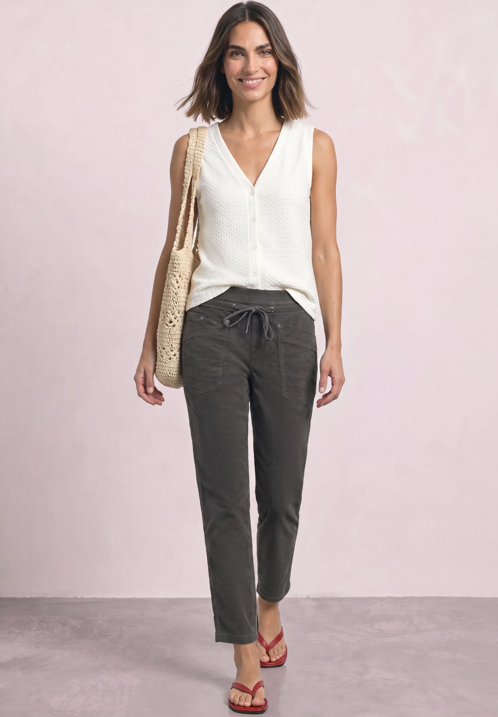 STREET ONE Cordhose  in Cord-Optik