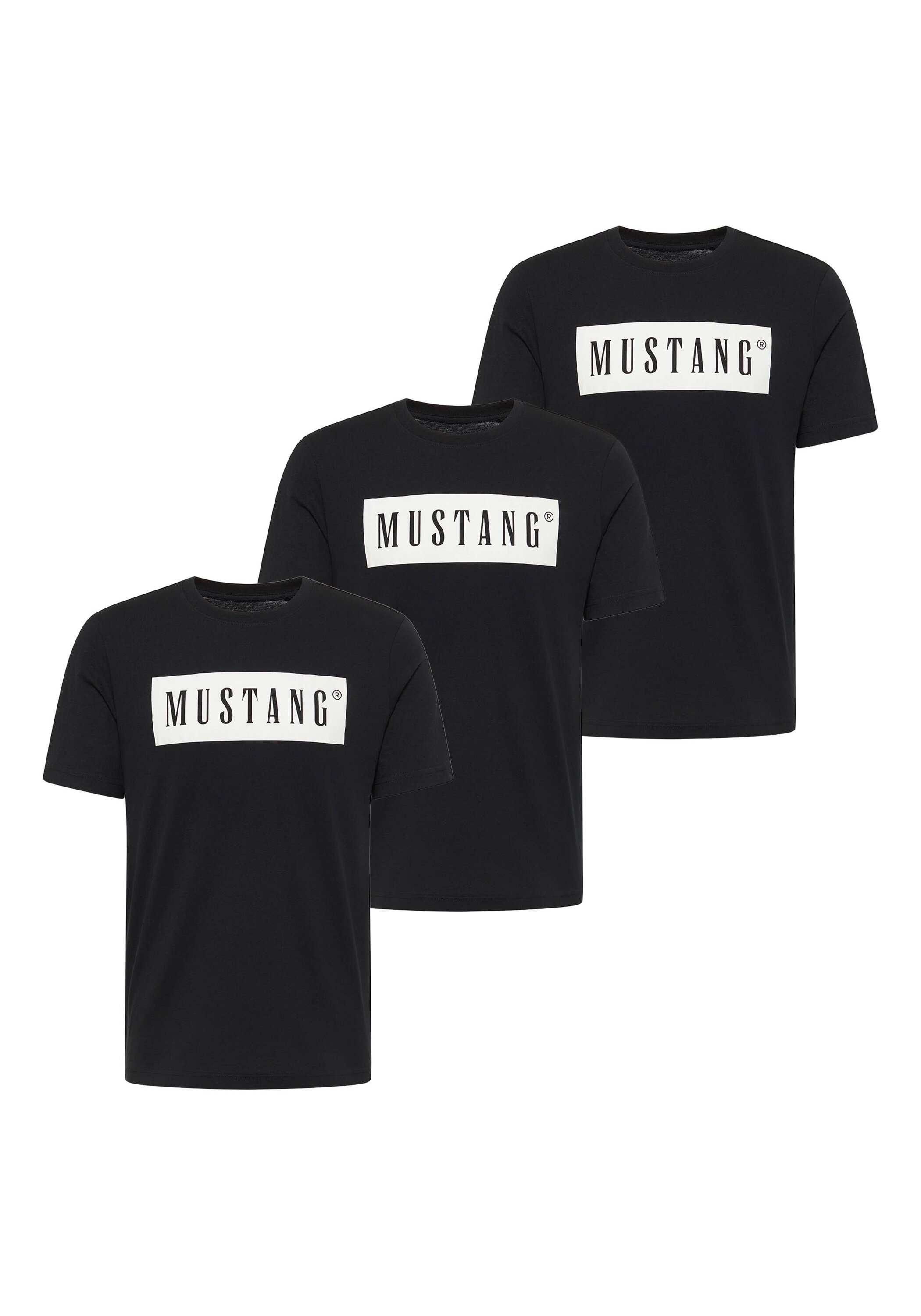 MUSTANG T-Shirt "T-Shirt Style Austin 3P 3er Pack"