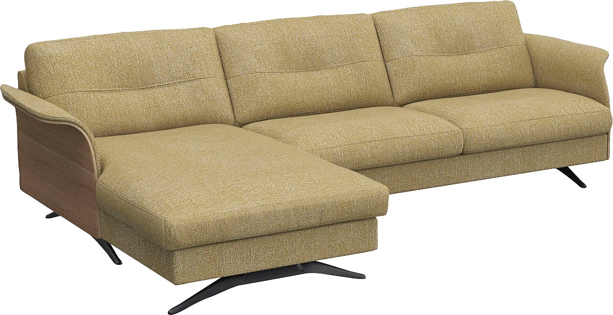 FLEXLUX Ecksofa »Glow, super bequem durch hochwertigem Sitzaufbau mit Federkern, L-Form«, Modernes skandinavisches Design