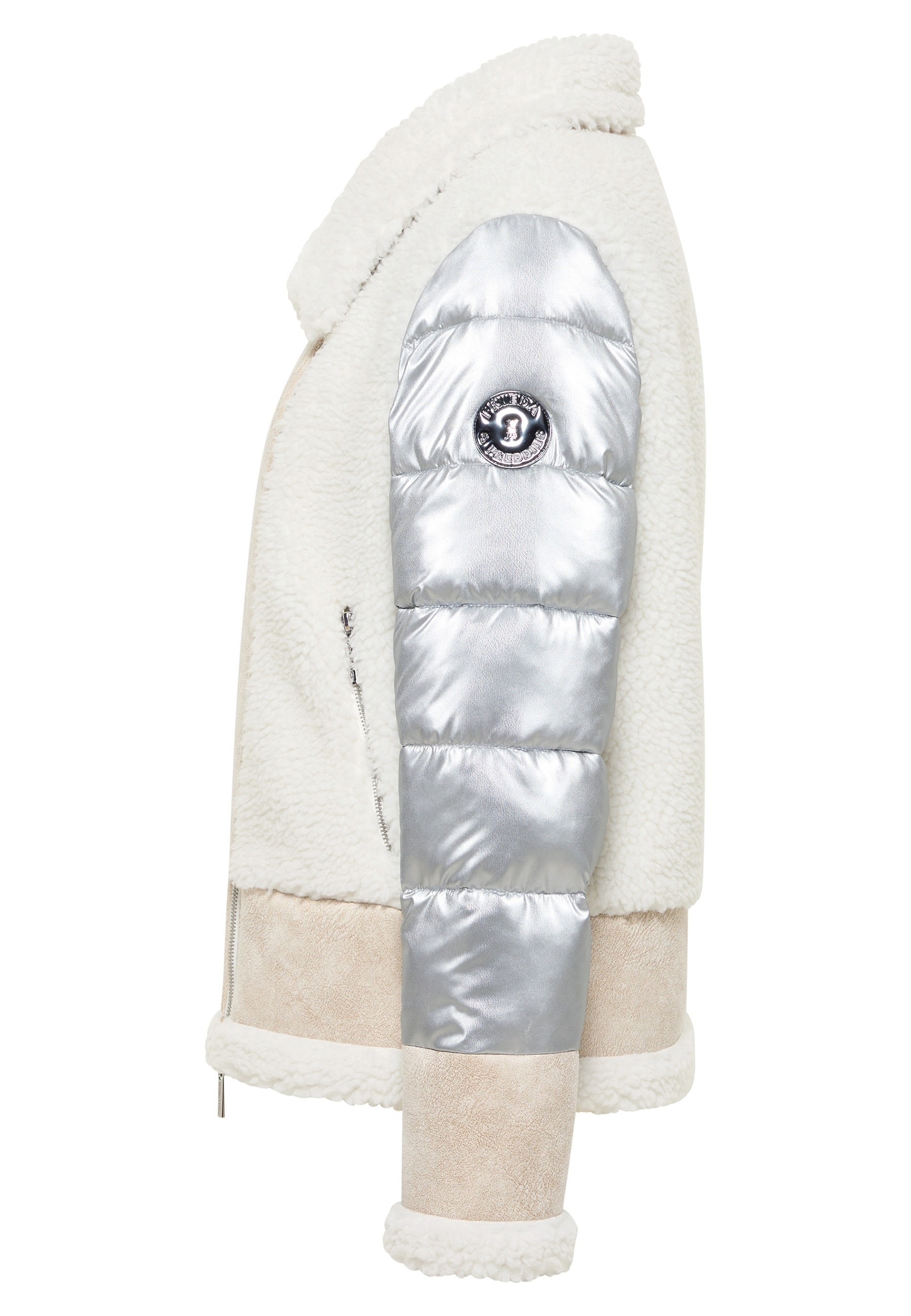 Frieda & Freddies Winterjacke »Fake Fur Jacket / Fiona«, mit dezenten Farbdetails
