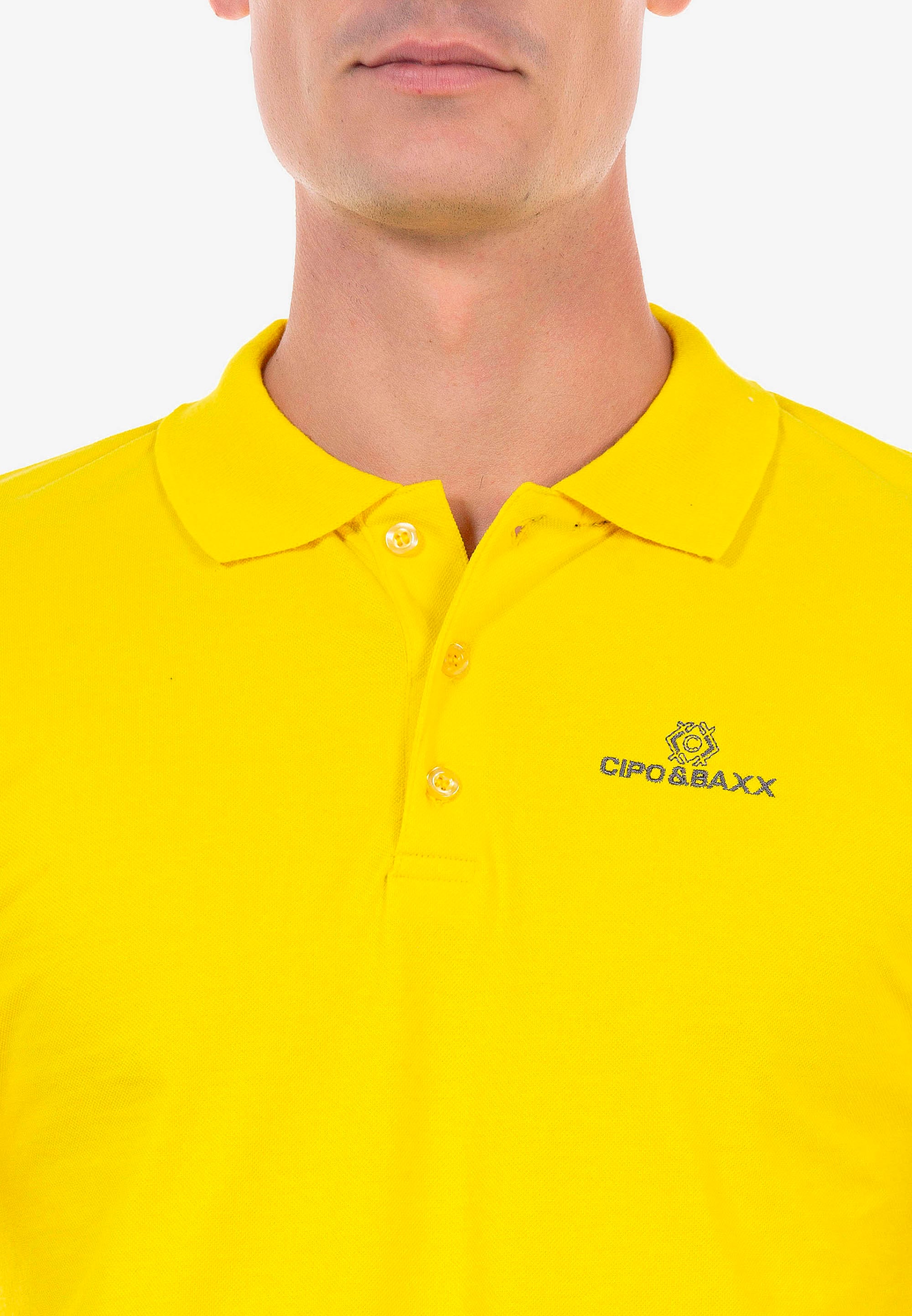 Cipo & Baxx Poloshirt, mit kleiner Markenstickerei