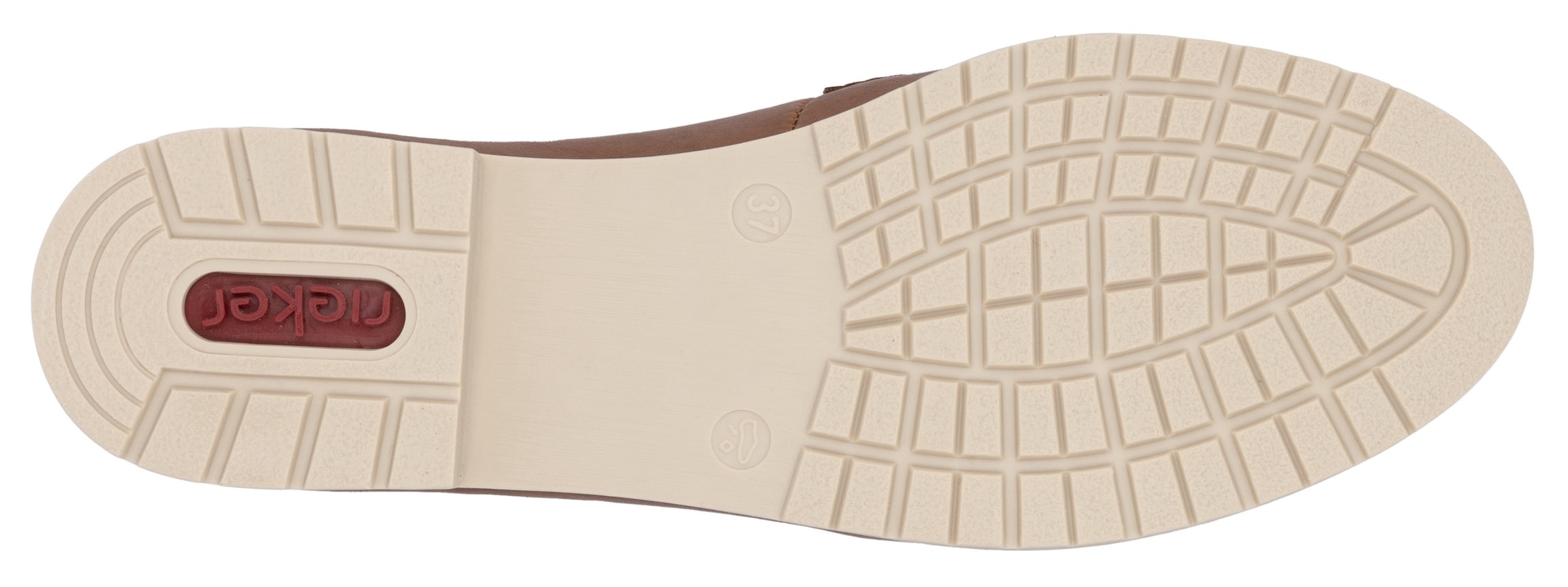 Rieker Slipper, Business Slipper, Mokassin, Schlupfschuh mit profilierter Laufsohle