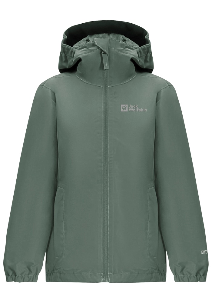 Jack Wolfskin Regenjacke »FLAZE JACKET Rechnung | Kapuze BAUR kaufen auf K«, mit online