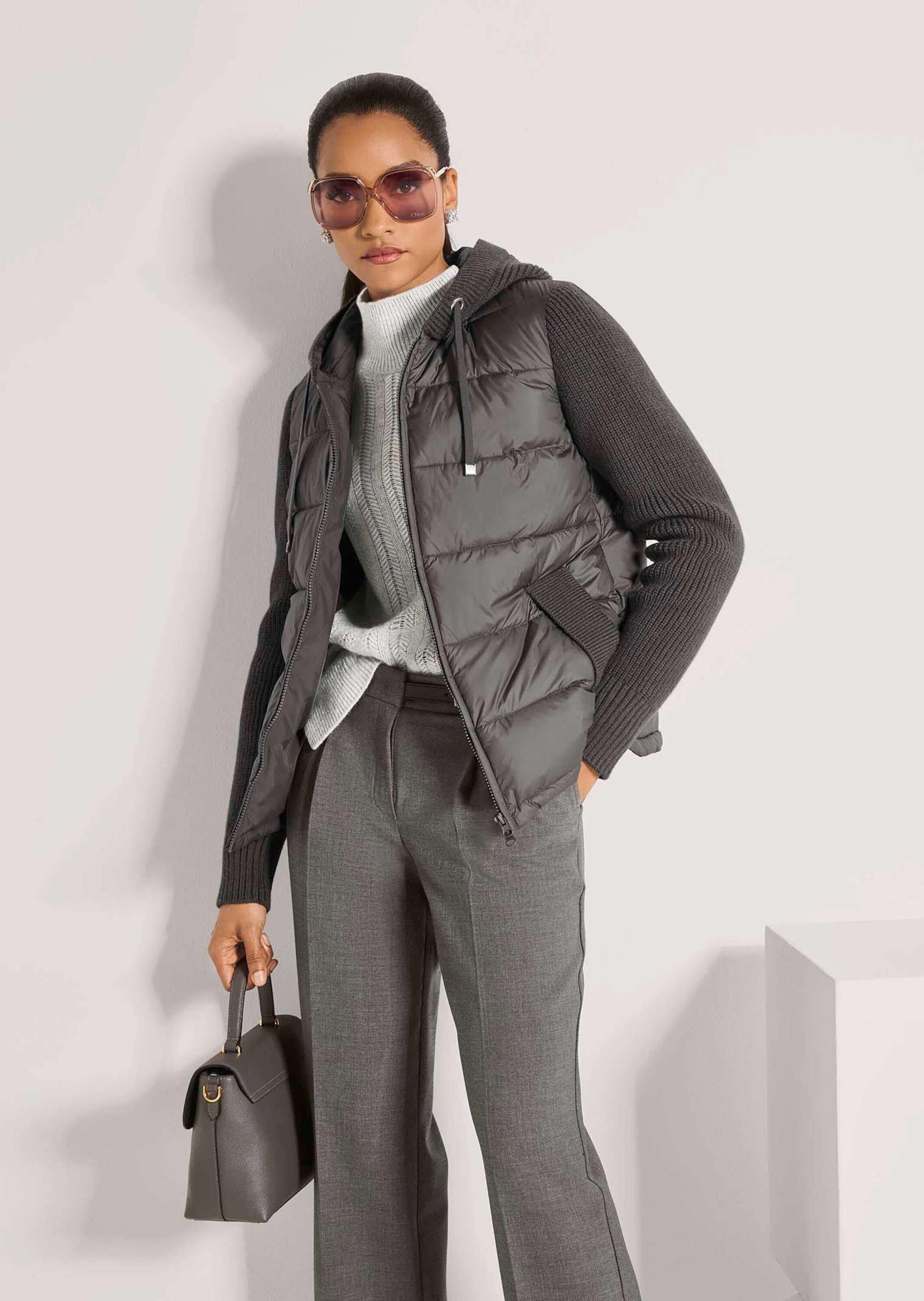 MADELEINE Kurzjacke »Jacke Steppjacke mit Strickärmeln«