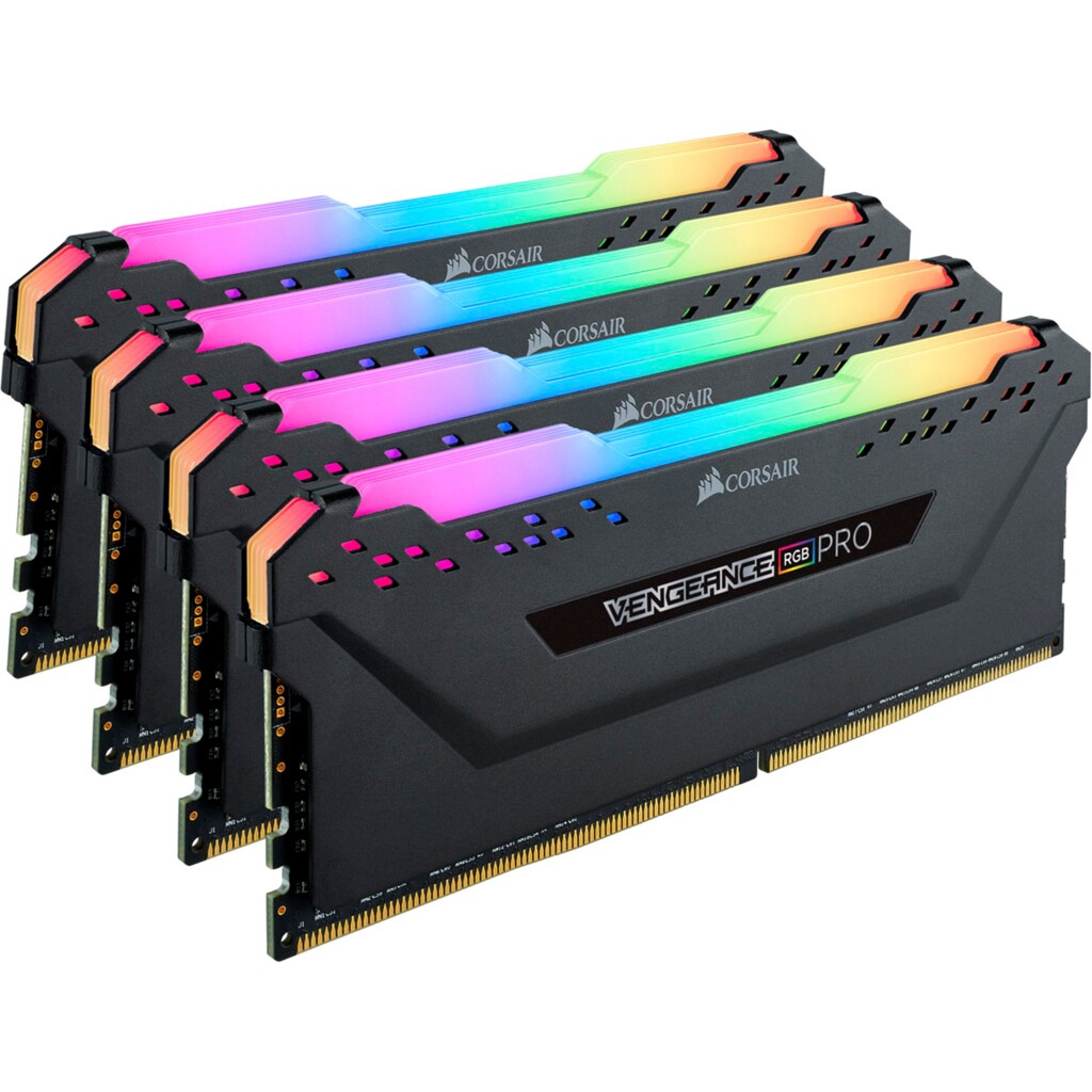 Corsair PC-Arbeitsspeicher »VENGEANCE® RGB PRO 64 GB (4 x 16 GB) DDR4 DRAM 3200 MHz C16«