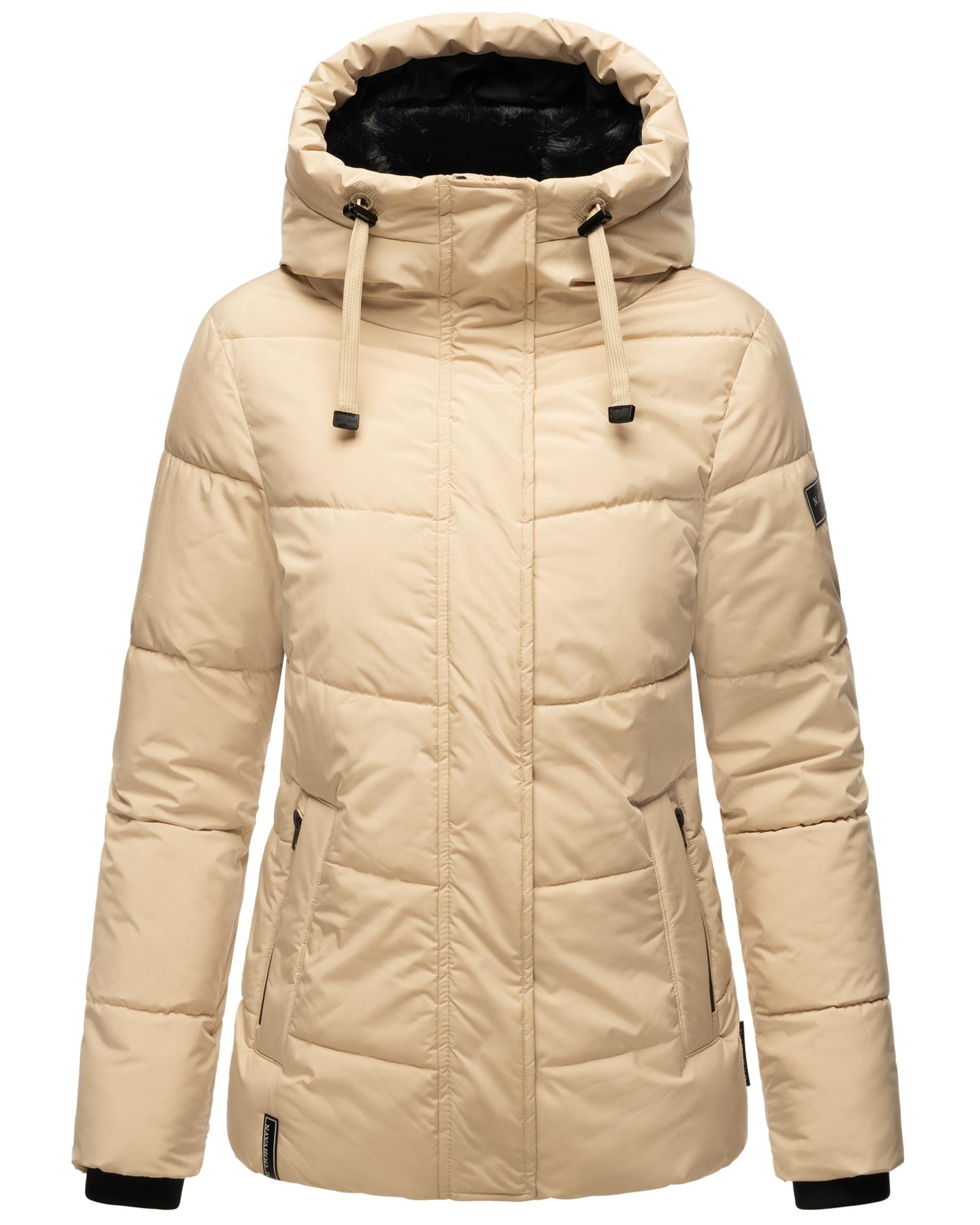 Navahoo Steppjacke »Amayaa«, | stylische BAUR mit kaufen coolen Applikationen Damen mit Winterjacke Kapuze