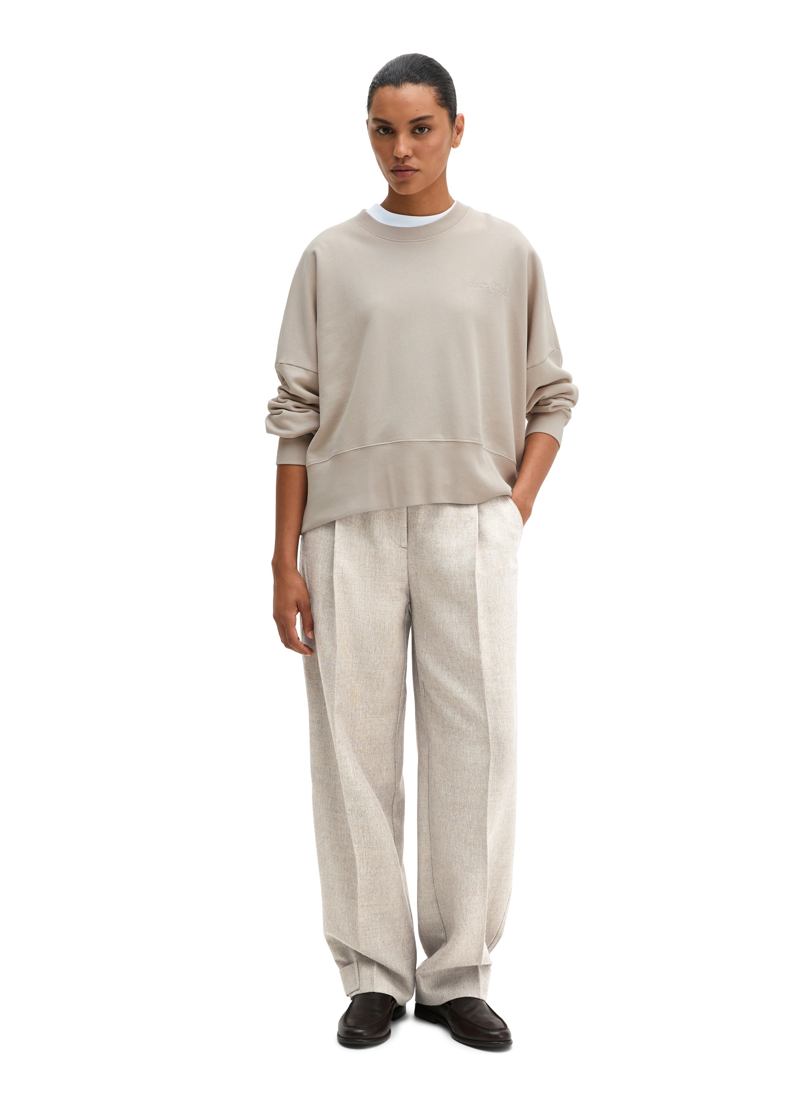 Marc O'Polo Sweatshirt »mit recycelter Baumwolle«
