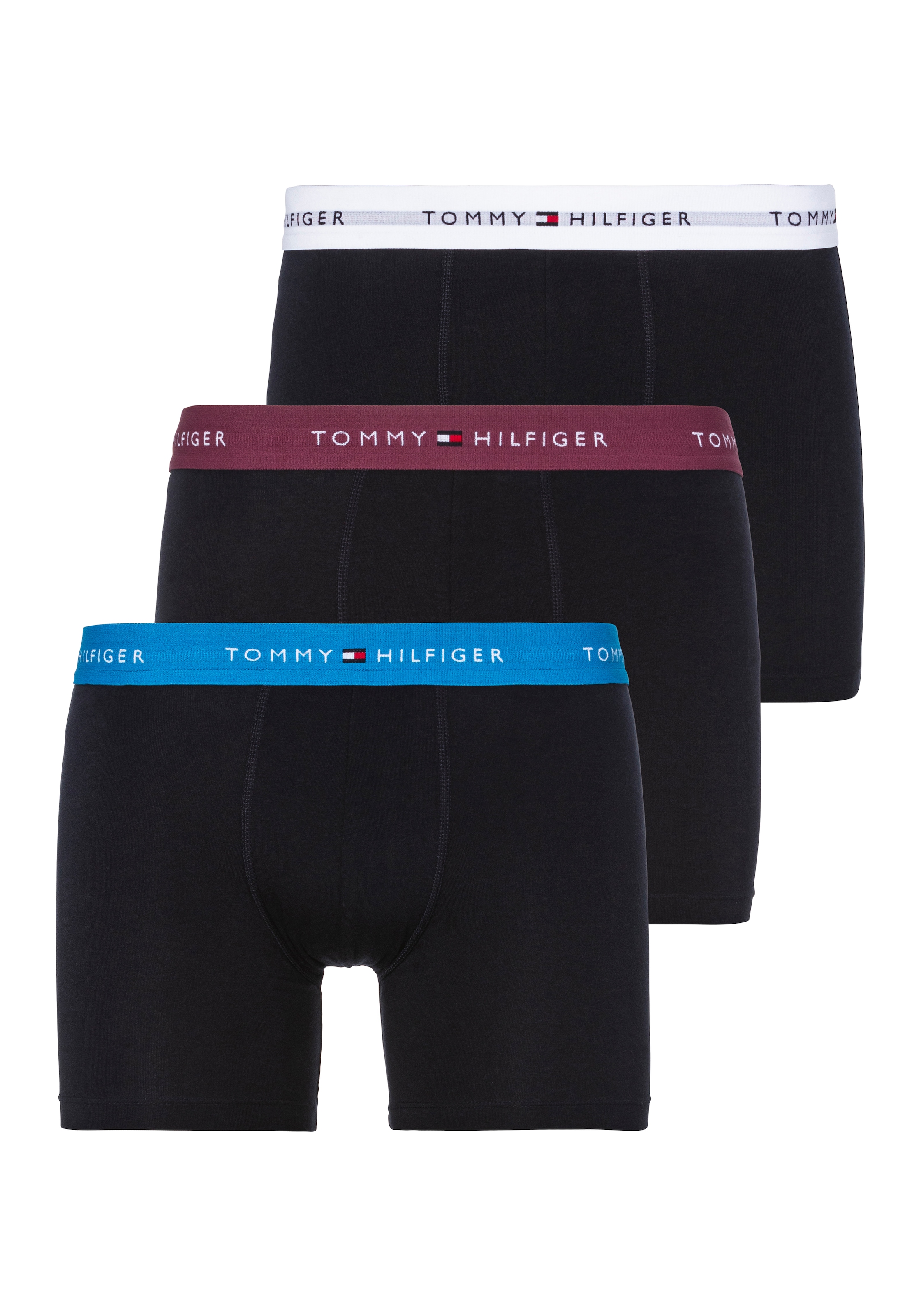 Tommy Hilfiger Underwear Boxer "3P BOXER BRIEF WB", (Packung, 3 St., 3er), mit Logobund