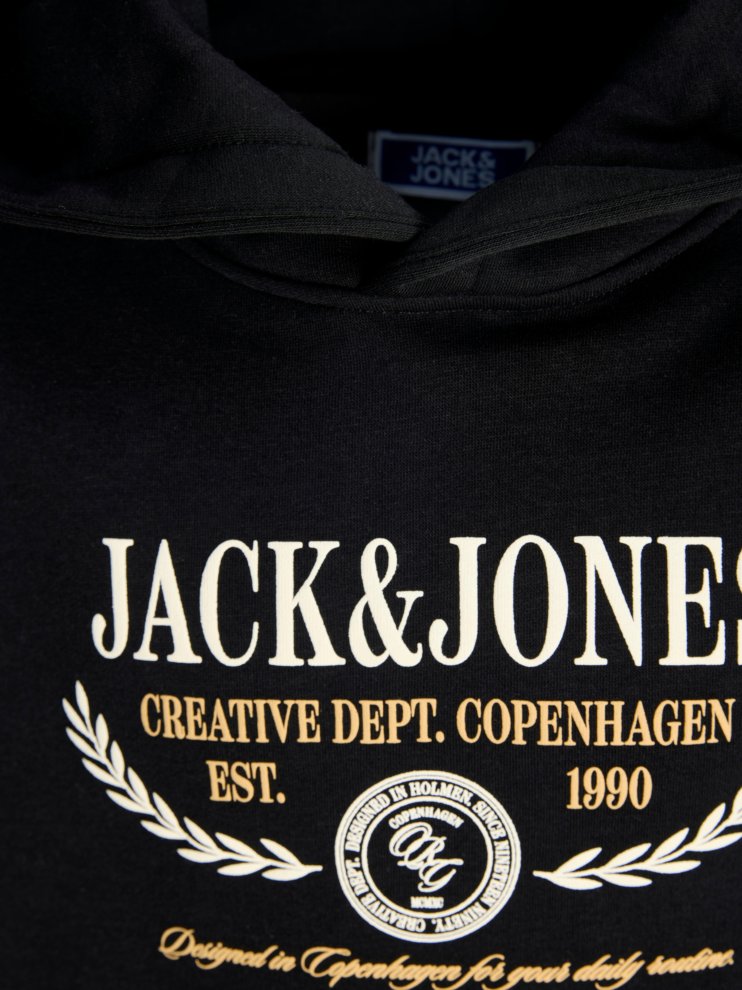 Jack & Jones Junior Kapuzensweatshirt »JORFREDERIKSBERG COLORFULL FRONT SWH JNR«, Baumwollmischung, locker geschnitten
