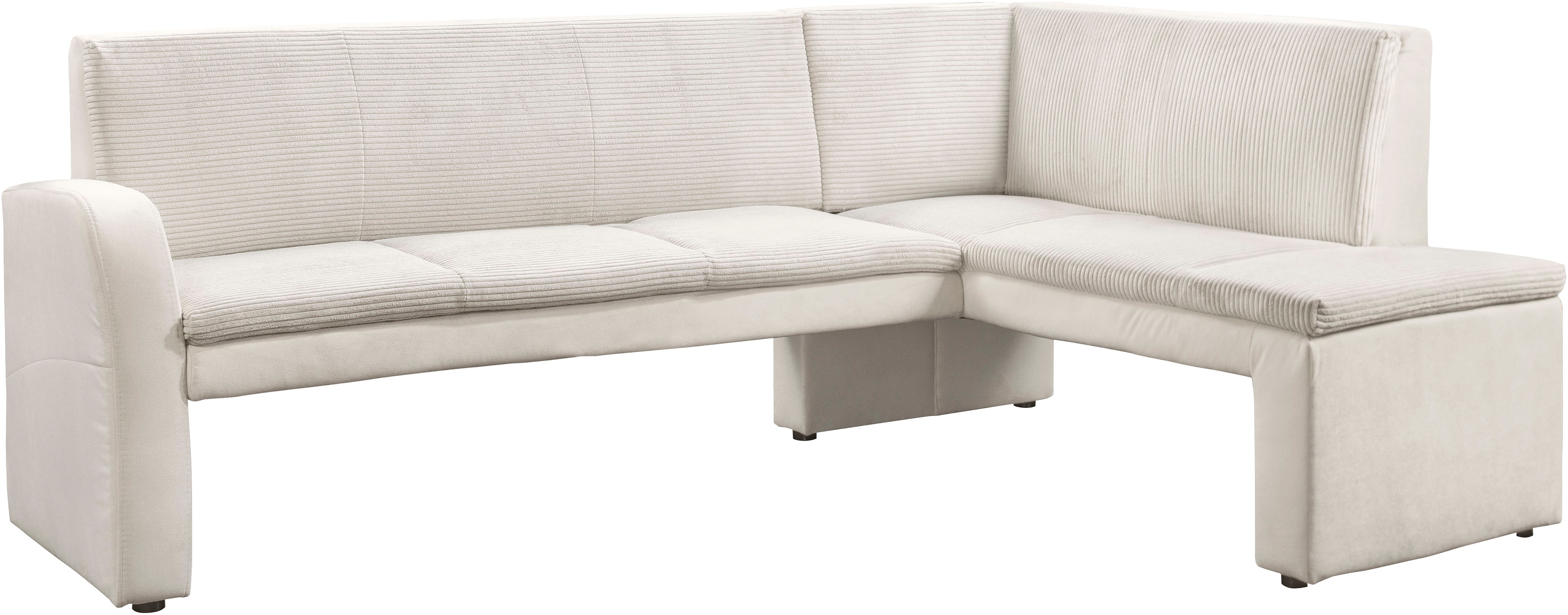 exxpo - sofa fashion Eckbank "Cortado, elegant und modern mit hohem Sitzkomfort" hohe Bodenfreiheit, schöne Detailverarbeitung, wahlweise Lederbezug