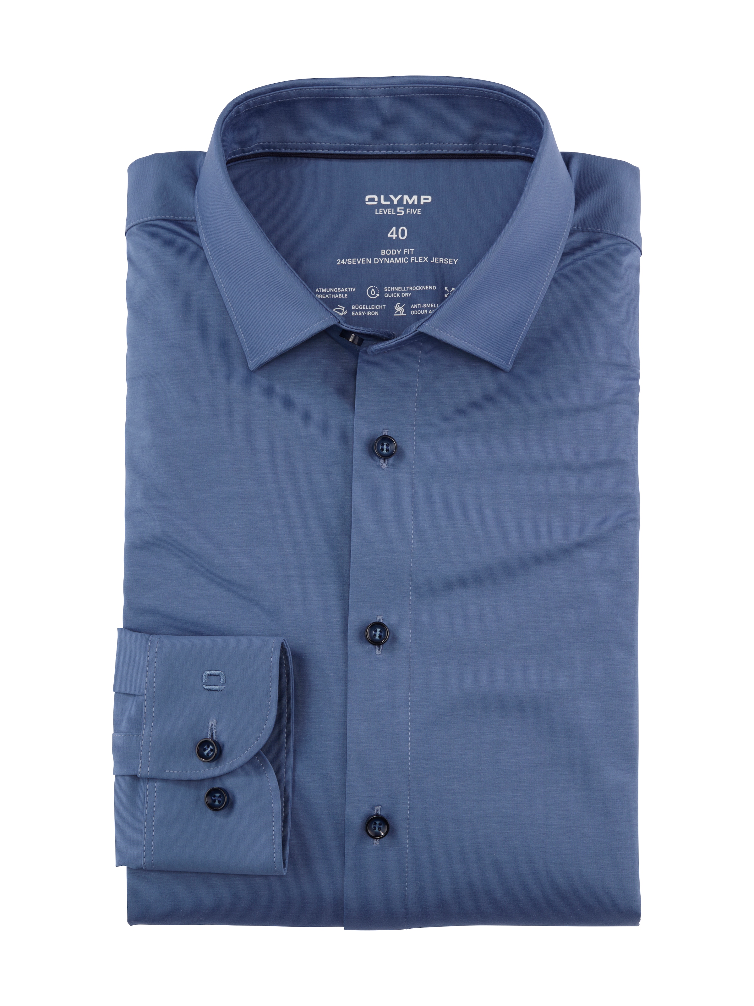 OLYMP Businesshemd "Level Five body fit Jerseyshirt", in Jersey Qualität günstig online kaufen