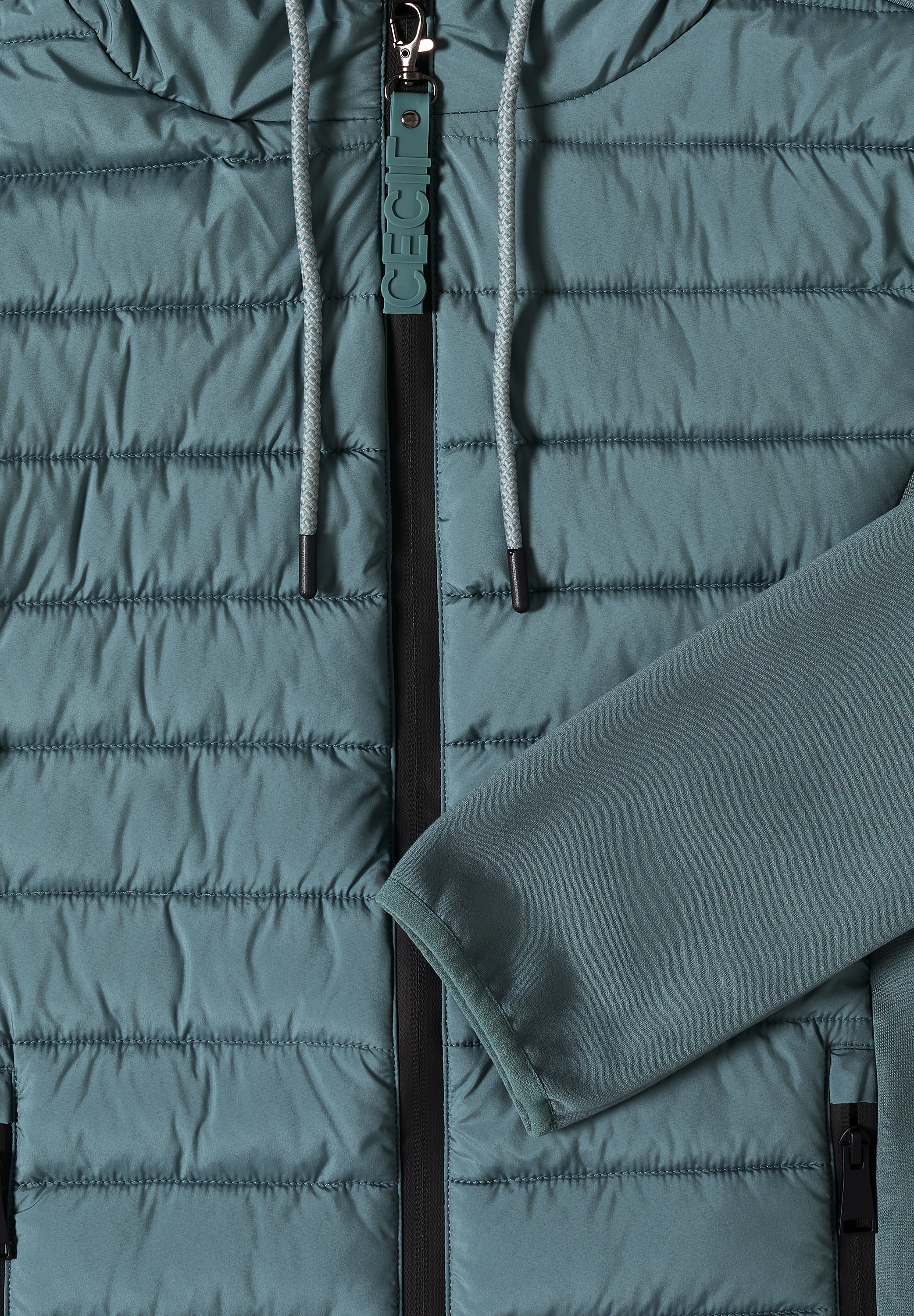 Cecil Steppjacke, mit Kapuze, aus softem Materialmix